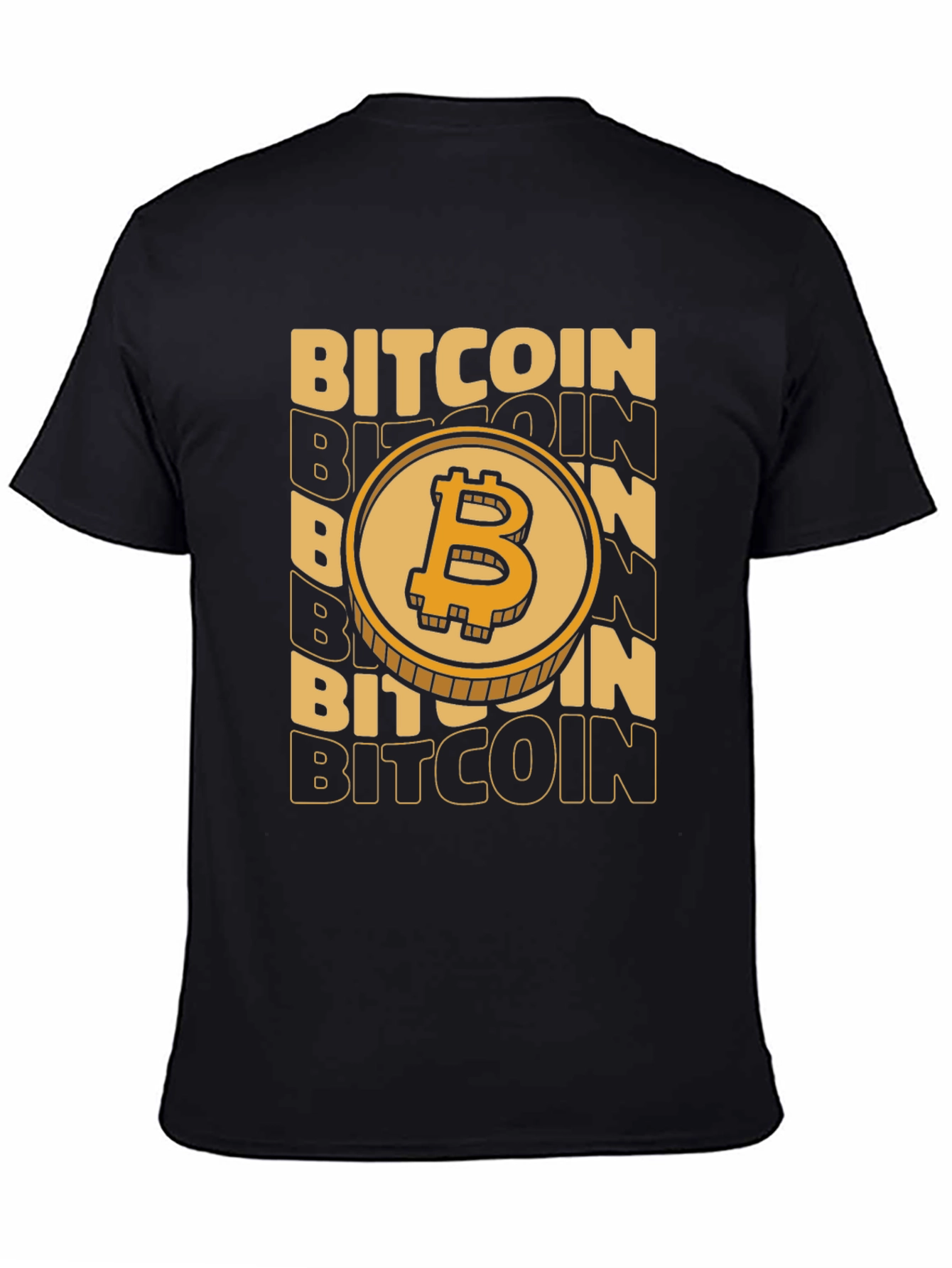 Bitcoin Coin Black Graphic Tee