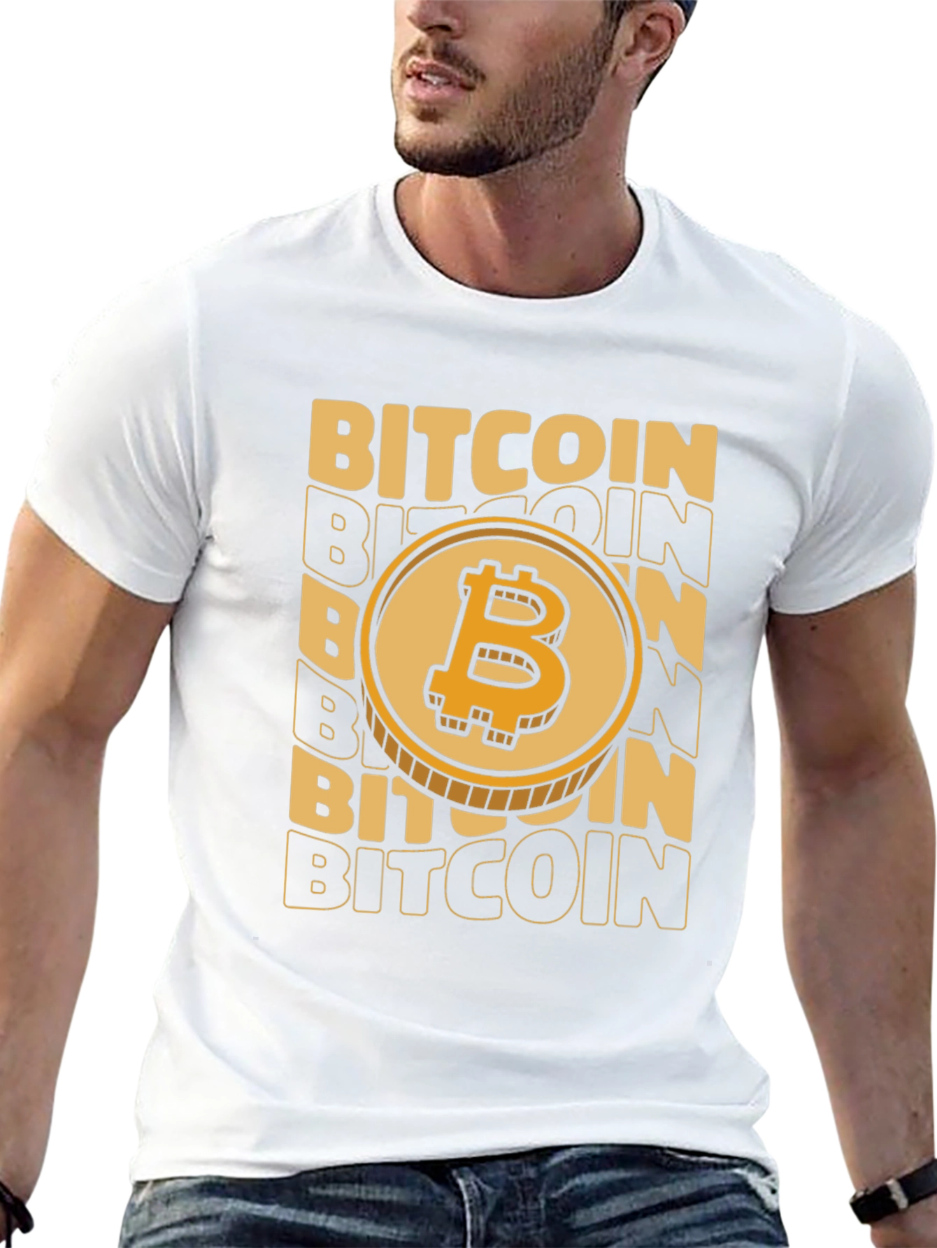 Bitcoin Coin Black Graphic Tee