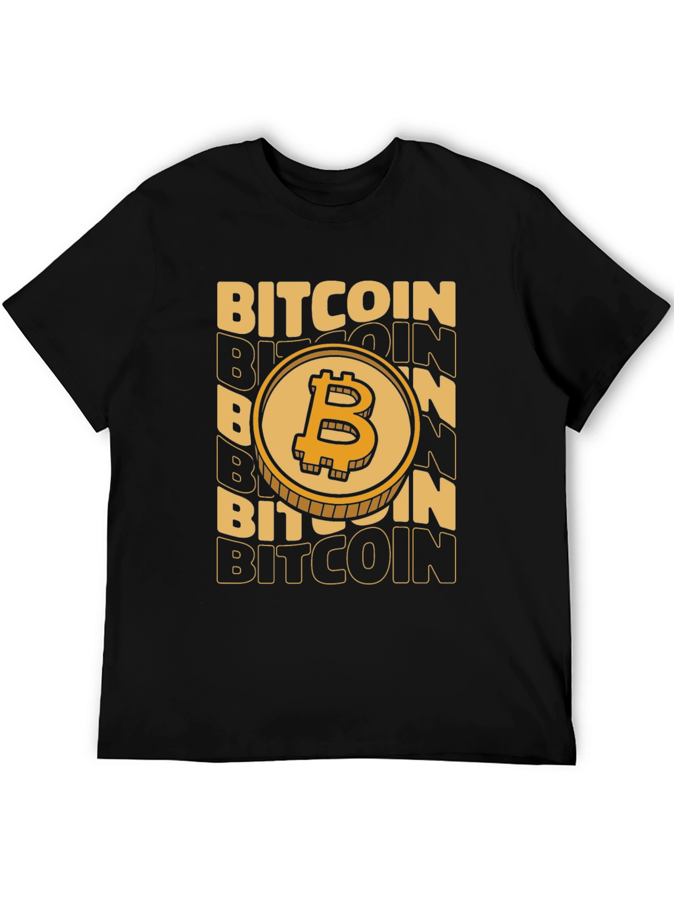Bitcoin Coin Black Graphic Tee