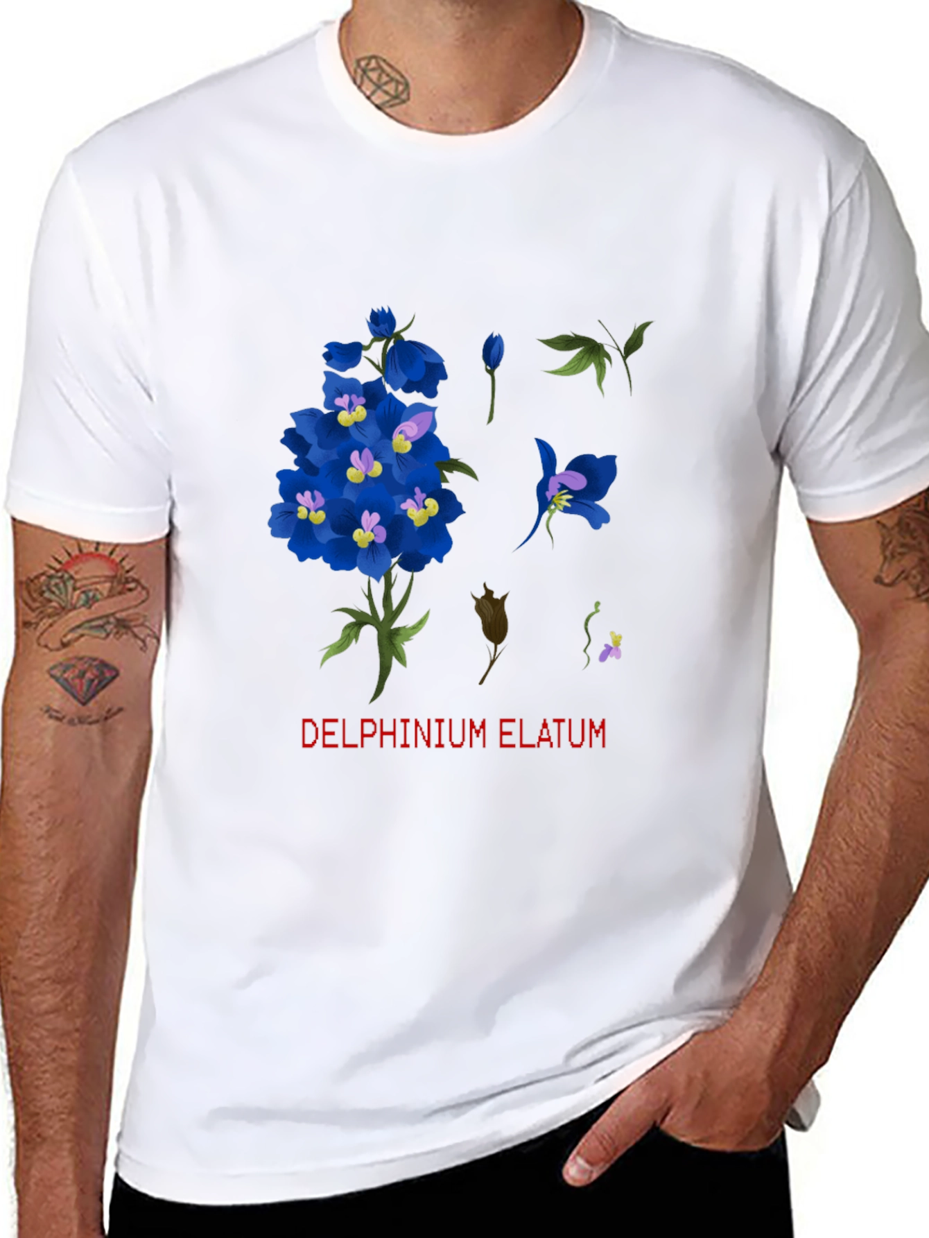 Delphinium Elatum Graphic T-Shirt