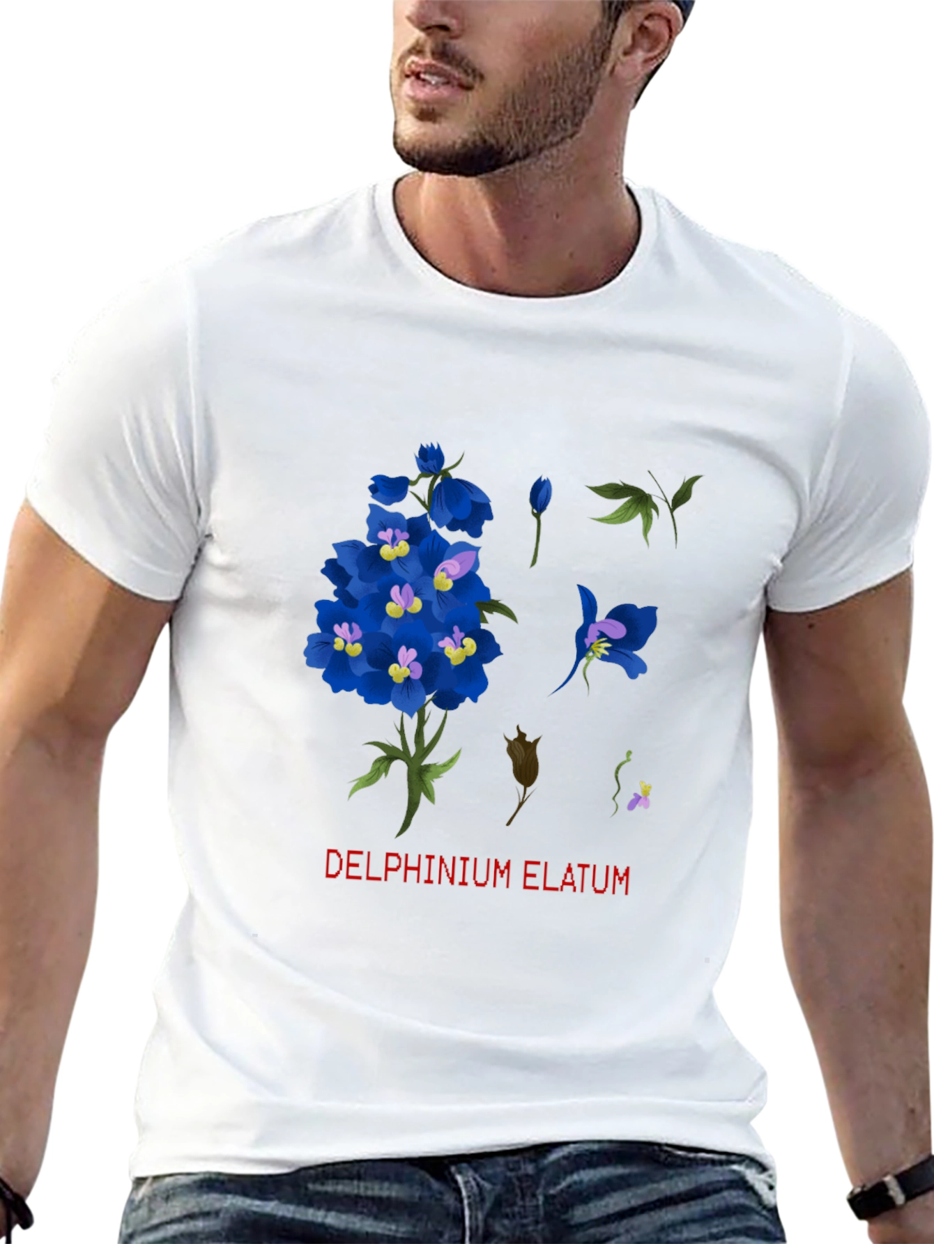 Delphinium Elatum Graphic T-Shirt