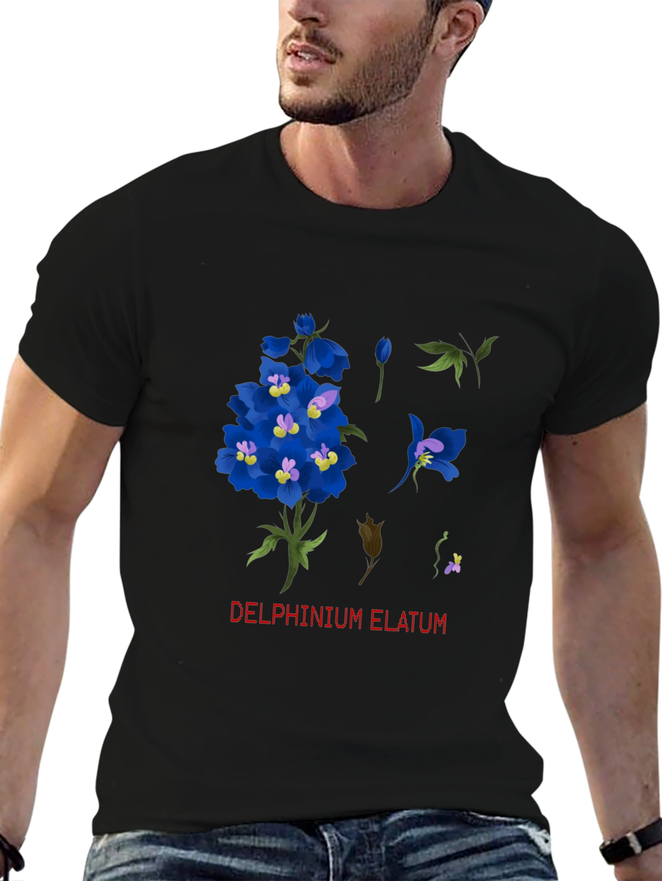 Delphinium Elatum Graphic T-Shirt