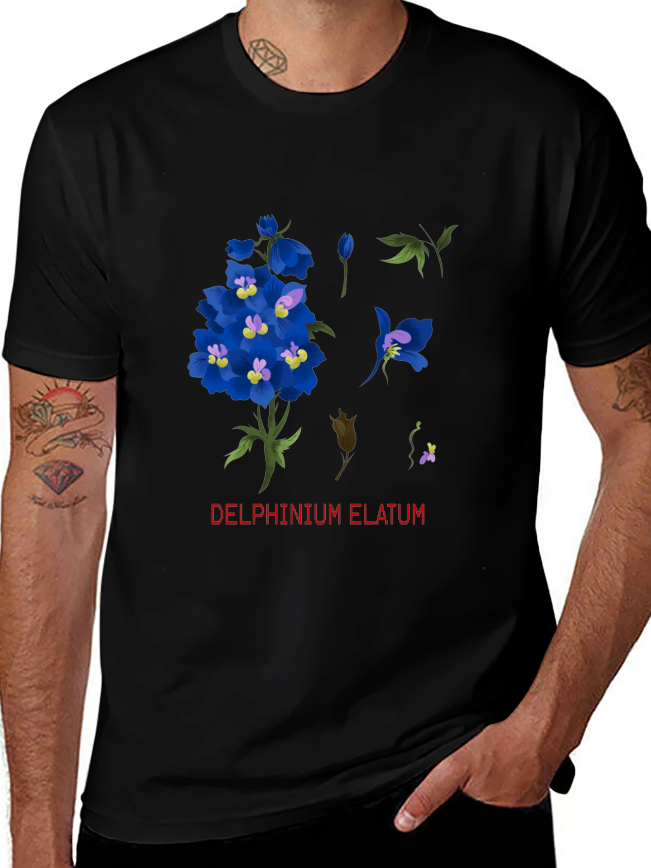 Delphinium Elatum Graphic T-Shirt