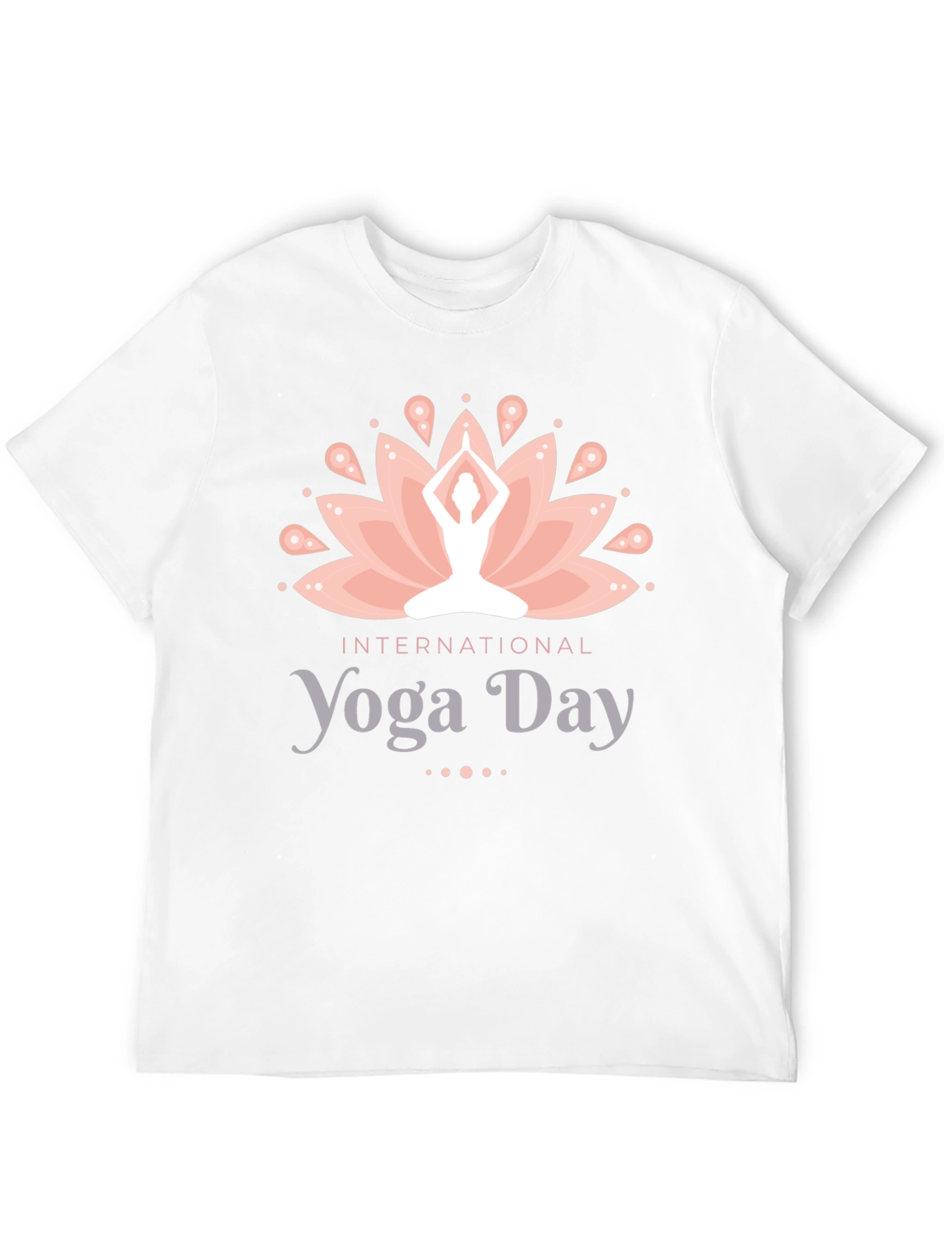 International Yoga Day Black T-Shirt