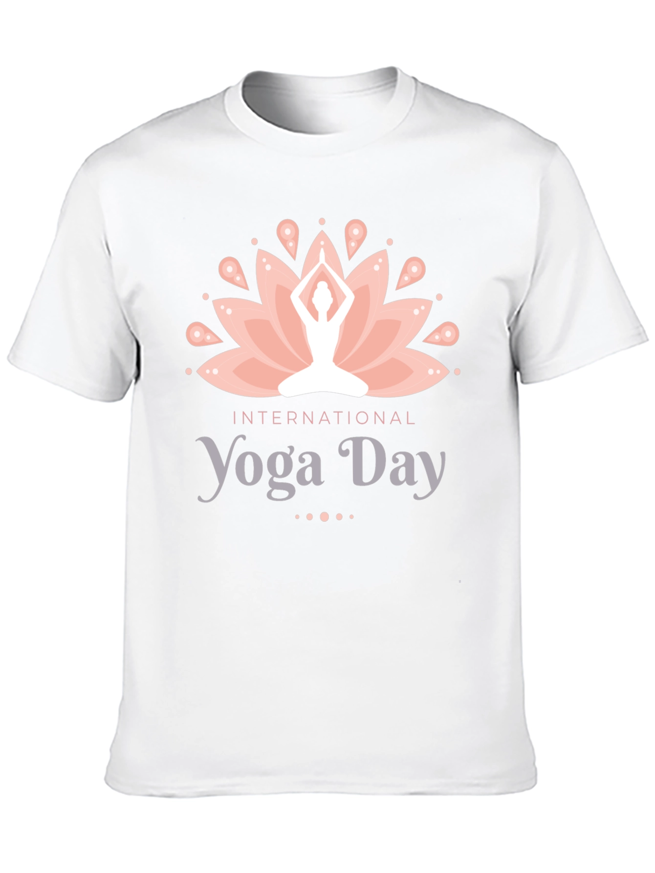 International Yoga Day Black T-Shirt