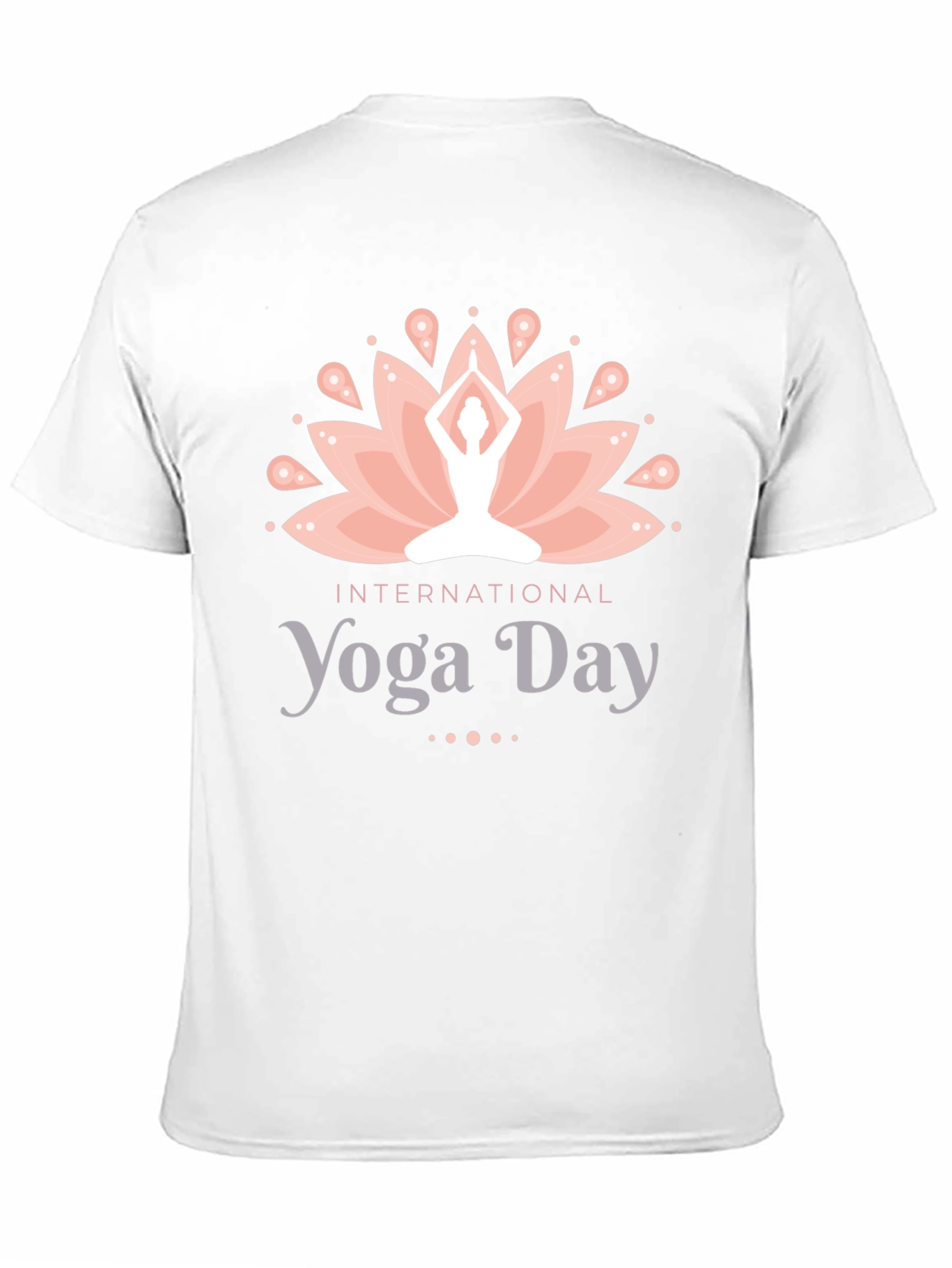 International Yoga Day Black T-Shirt