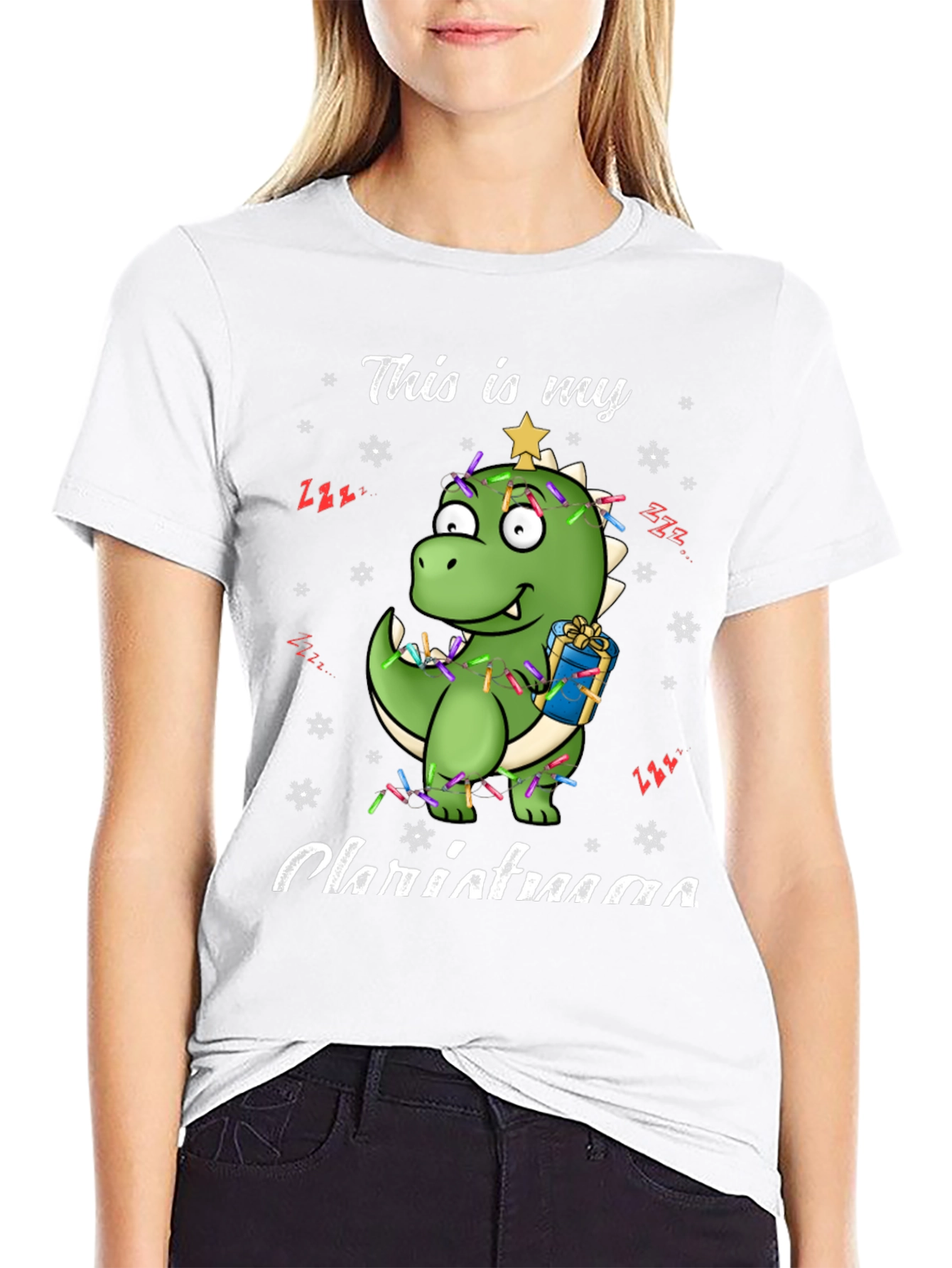 Dinosaur Christmas T-Shirt