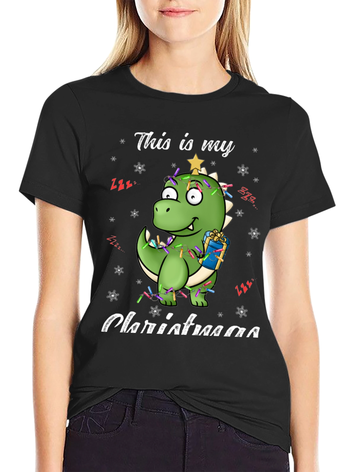 Dinosaur Christmas T-Shirt