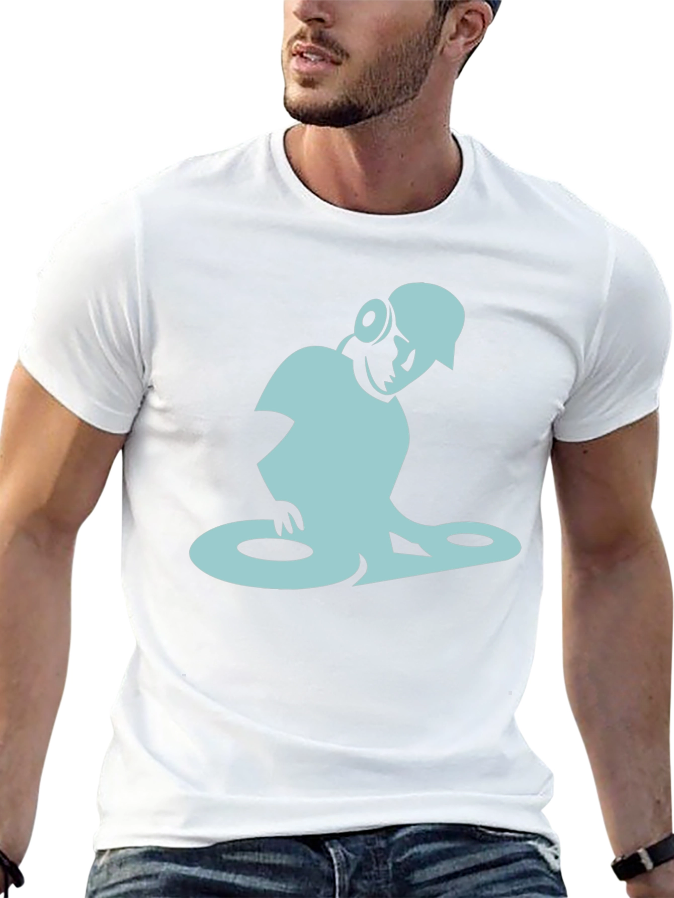 DJ Graphic Tee - Cool Turntable Design