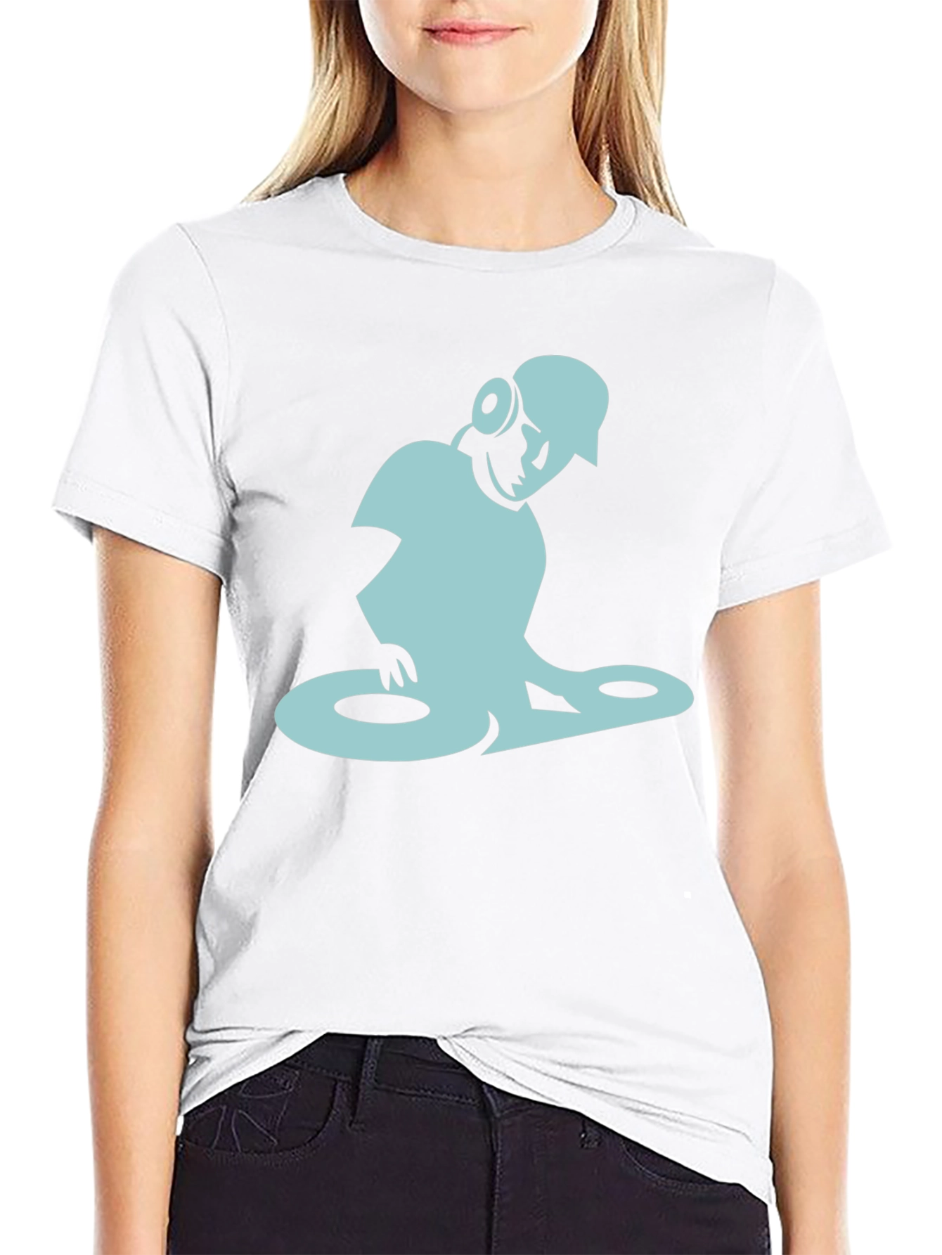 DJ Graphic Tee - Cool Turntable Design
