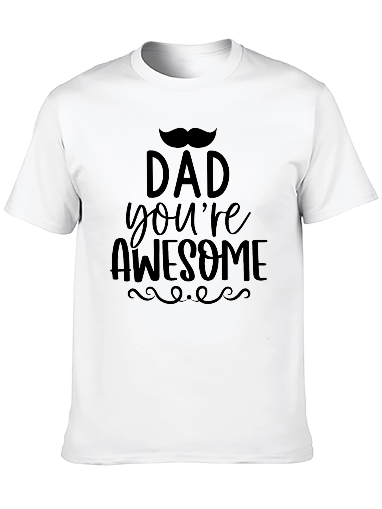 Dad Youre Awesome T-Shirt - Black Graphic Tee