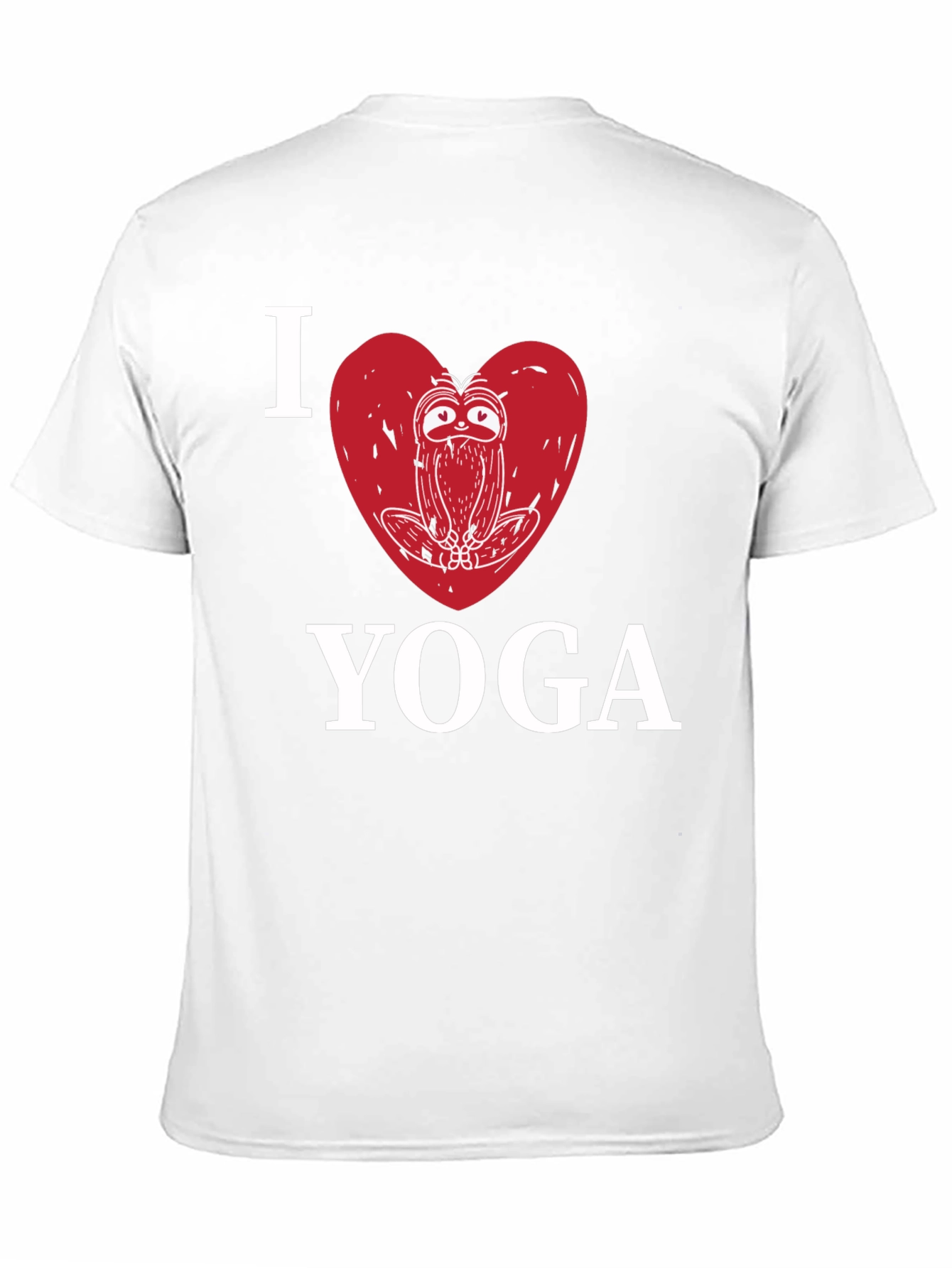 I Heart Yoga Sloth Graphic T-Shirt