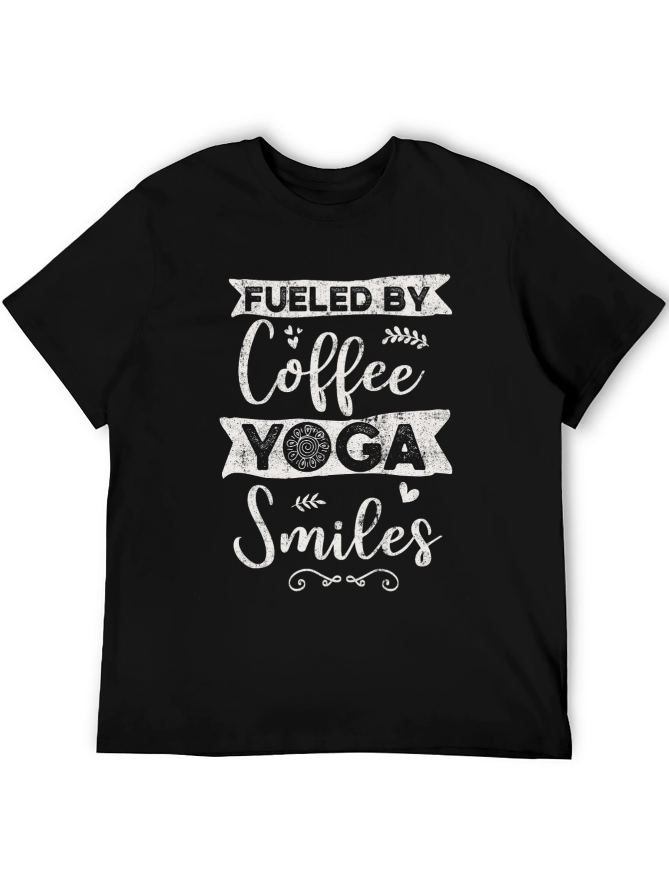 Fueled By Coffee Yoga and Smiles T-Shirt