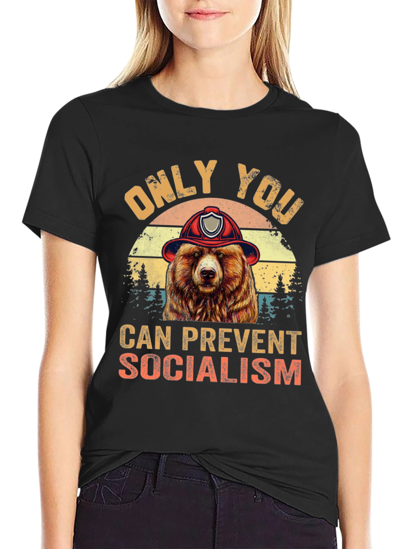 Only You Can Prevent Socialism Bear T-Shirt