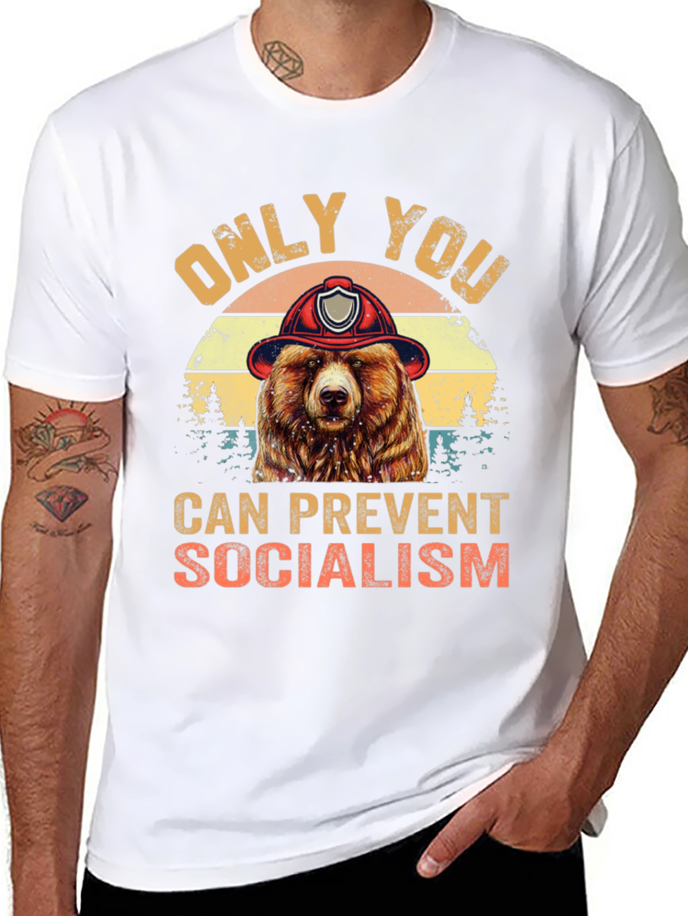 Only You Can Prevent Socialism Bear T-Shirt