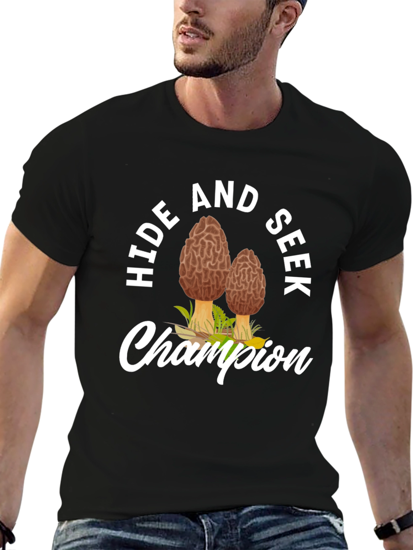 Hide and Seek Champion Morel Mushroom T-Shirt