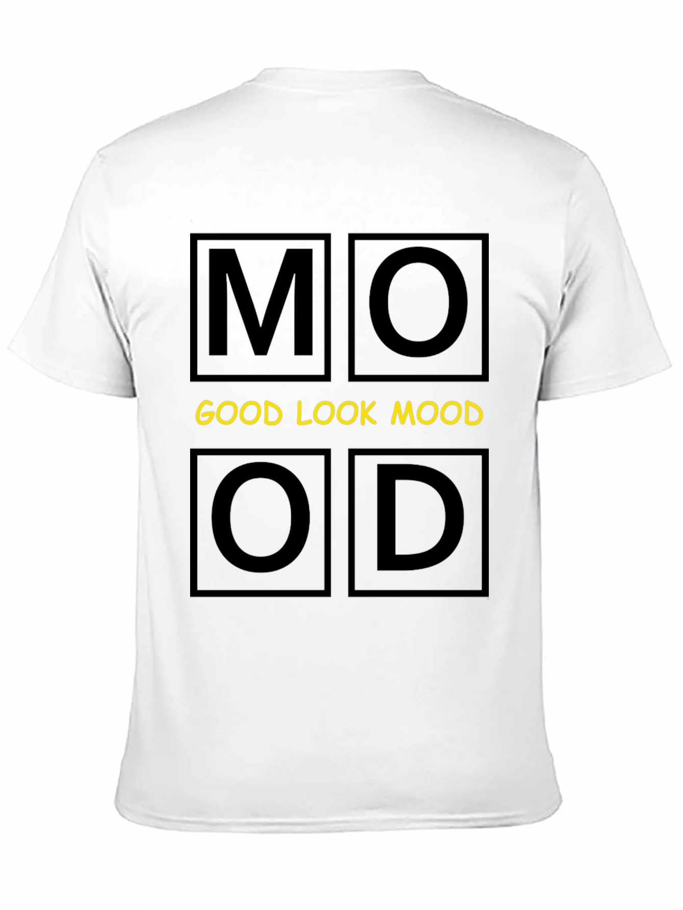 Good Look Mood Graphic Tee - Trendy Black T-Shirt