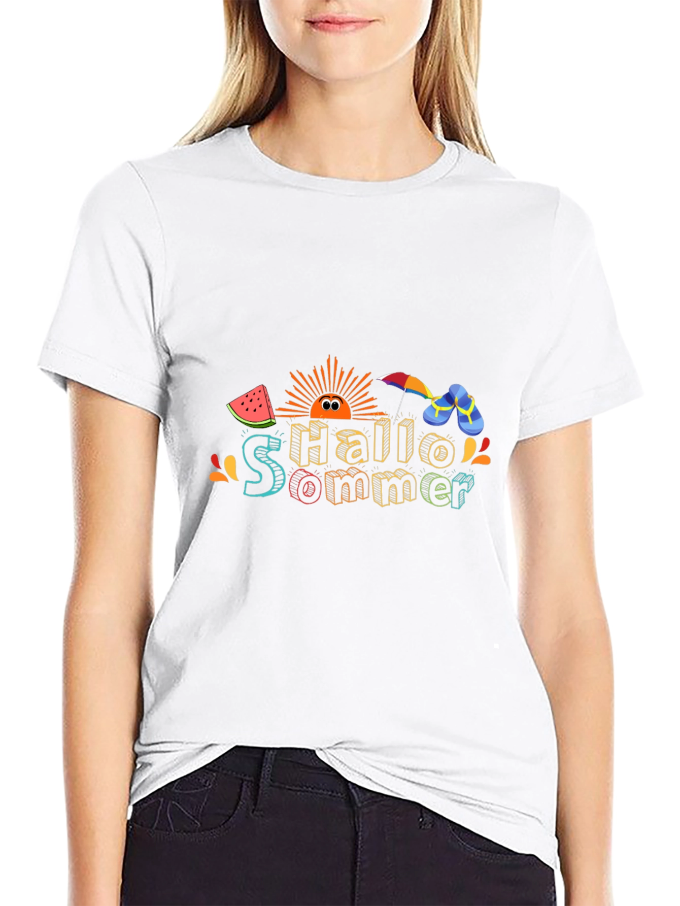 Fun Summer Vibes Black T-Shirt