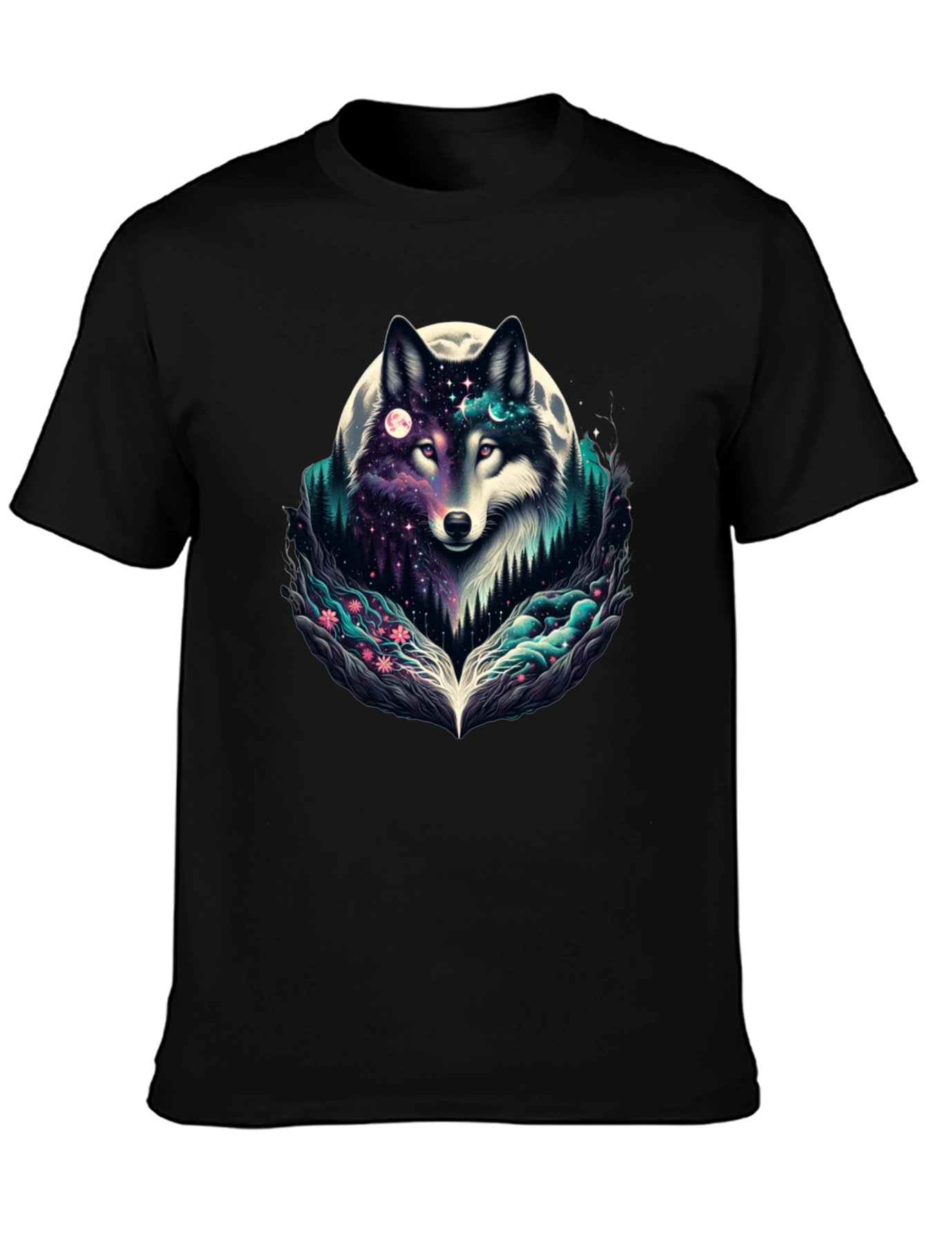 Mystic Wolf Moon Graphic Tee