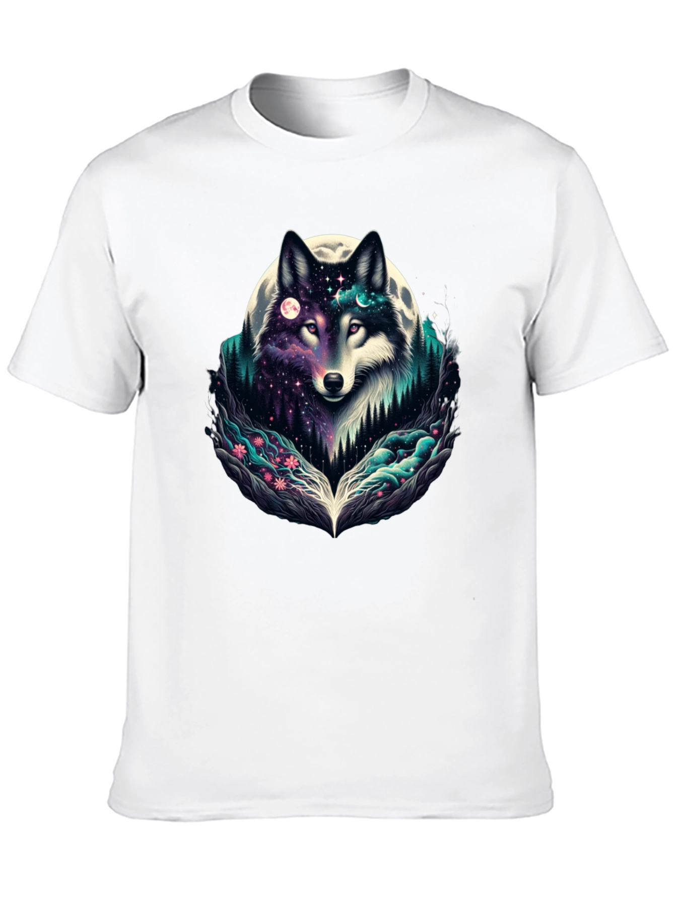Mystic Wolf Moon Graphic Tee
