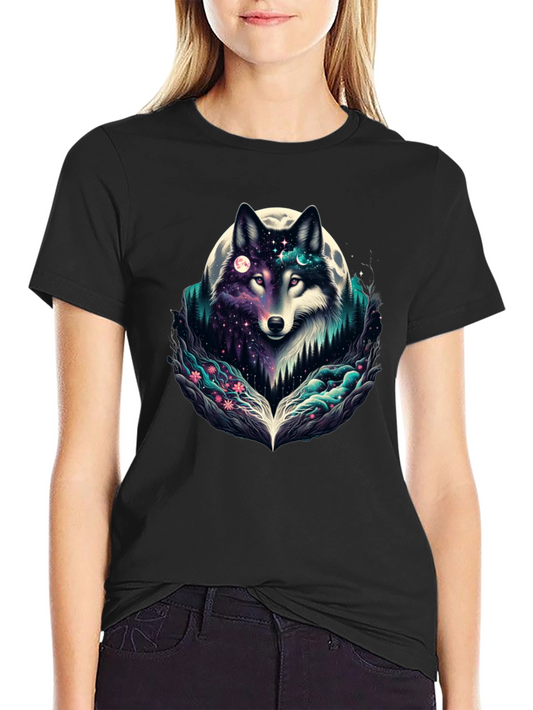 Mystic Wolf Moon Graphic Tee