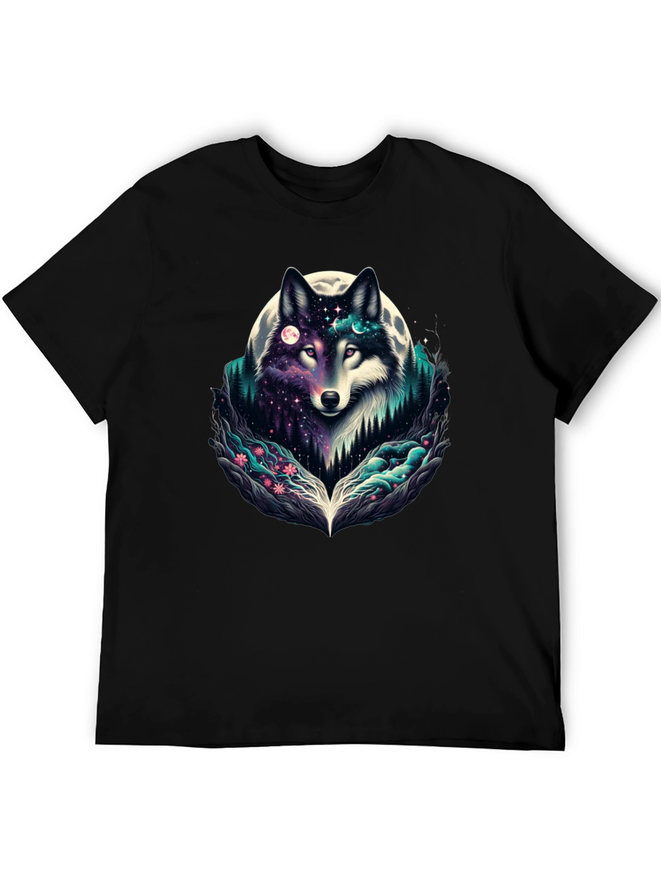 Mystic Wolf Moon Graphic Tee