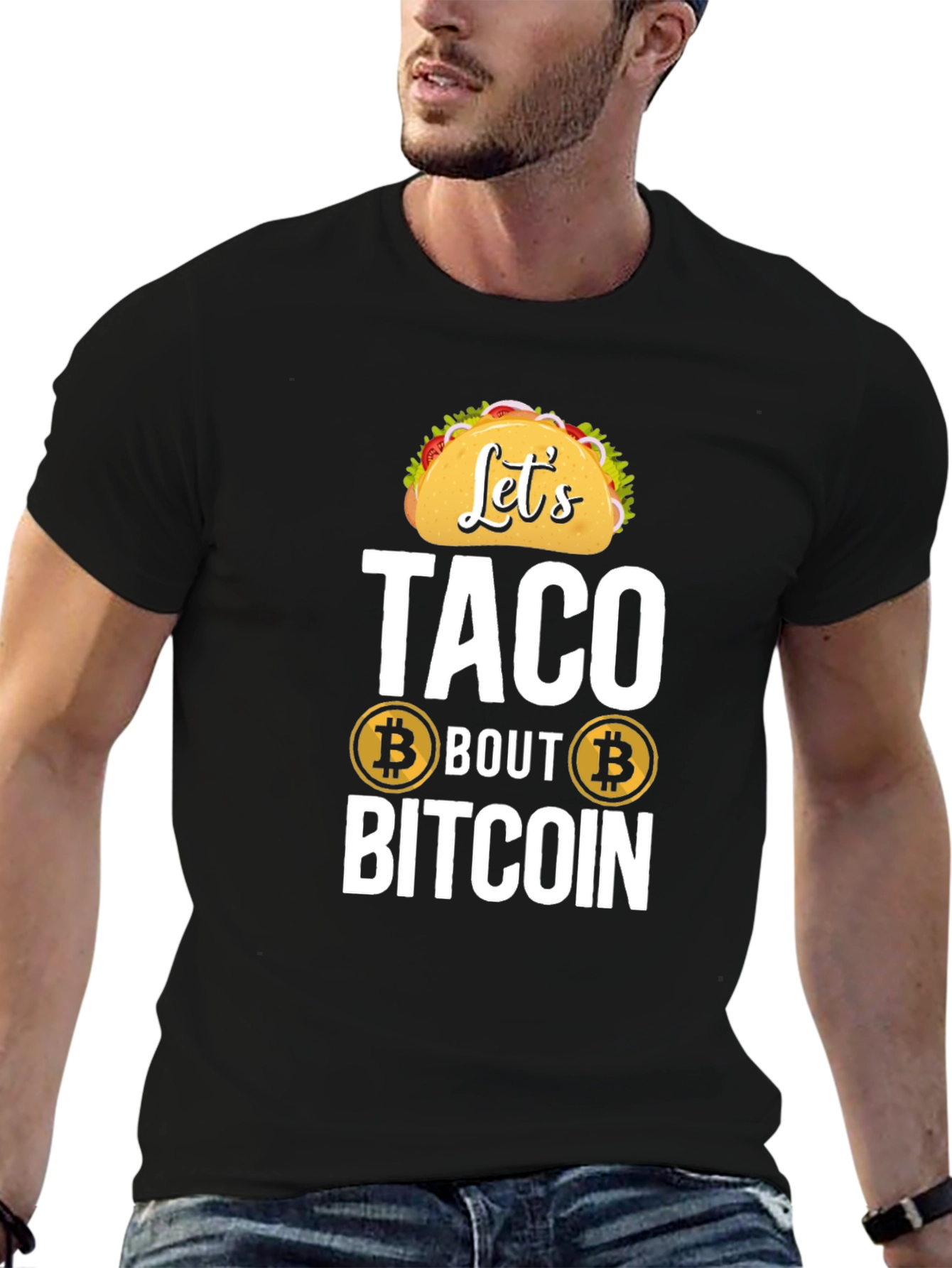 Lets Taco Bout Bitcoin T-Shirt Cryptocurrency Tee