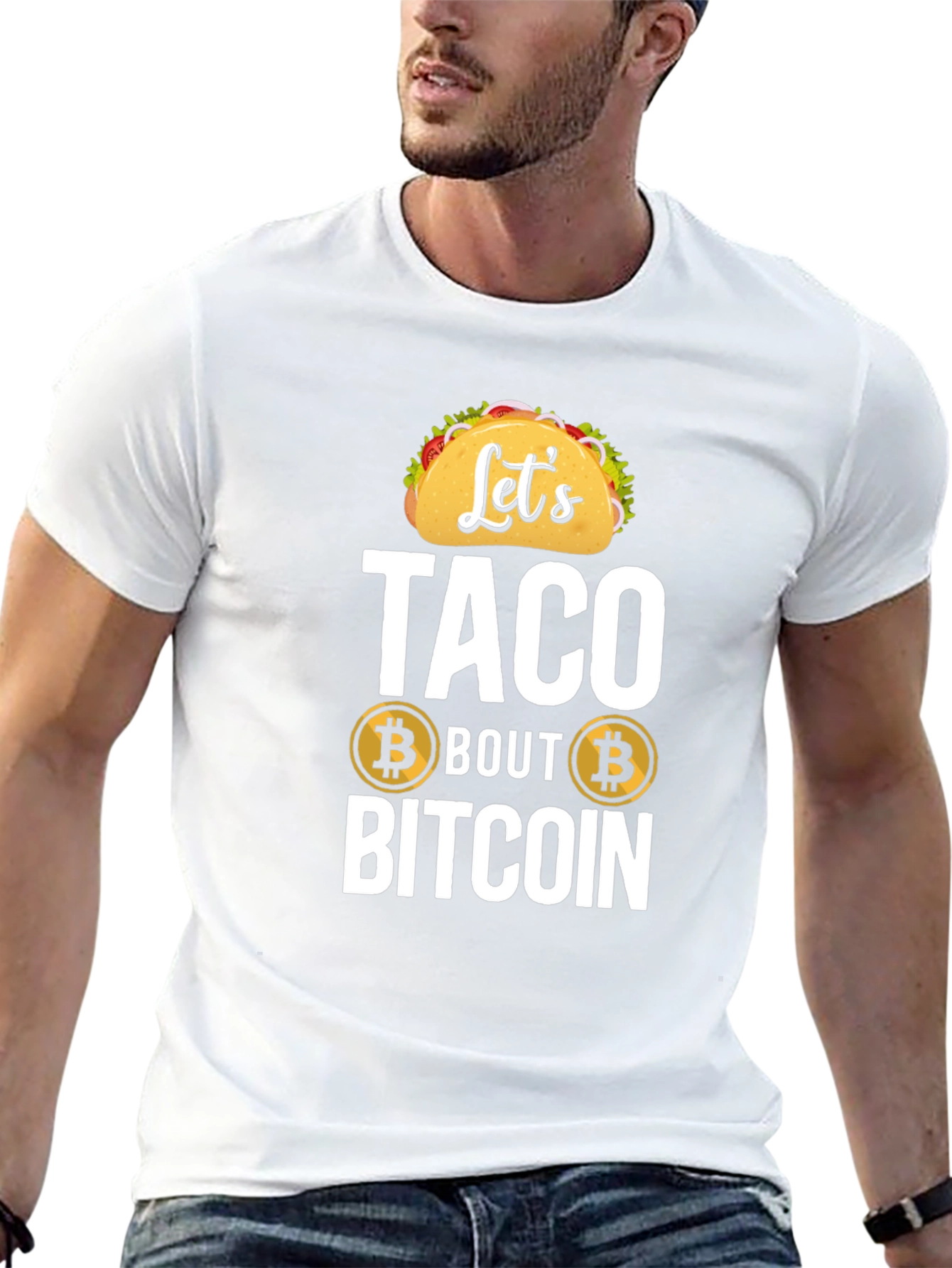 Lets Taco Bout Bitcoin T-Shirt Cryptocurrency Tee