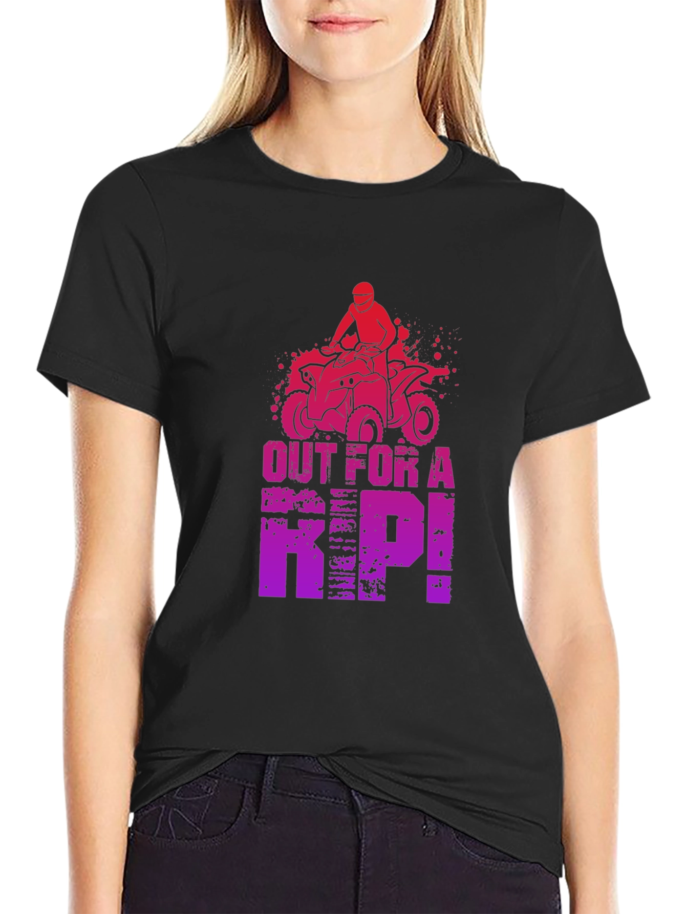 Out for a Rip ATV T-Shirt - Black