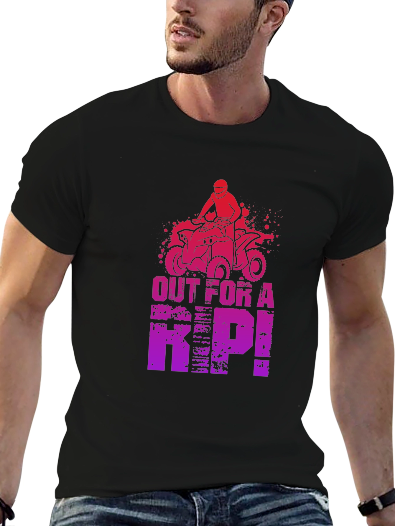 Out for a Rip ATV T-Shirt - Black