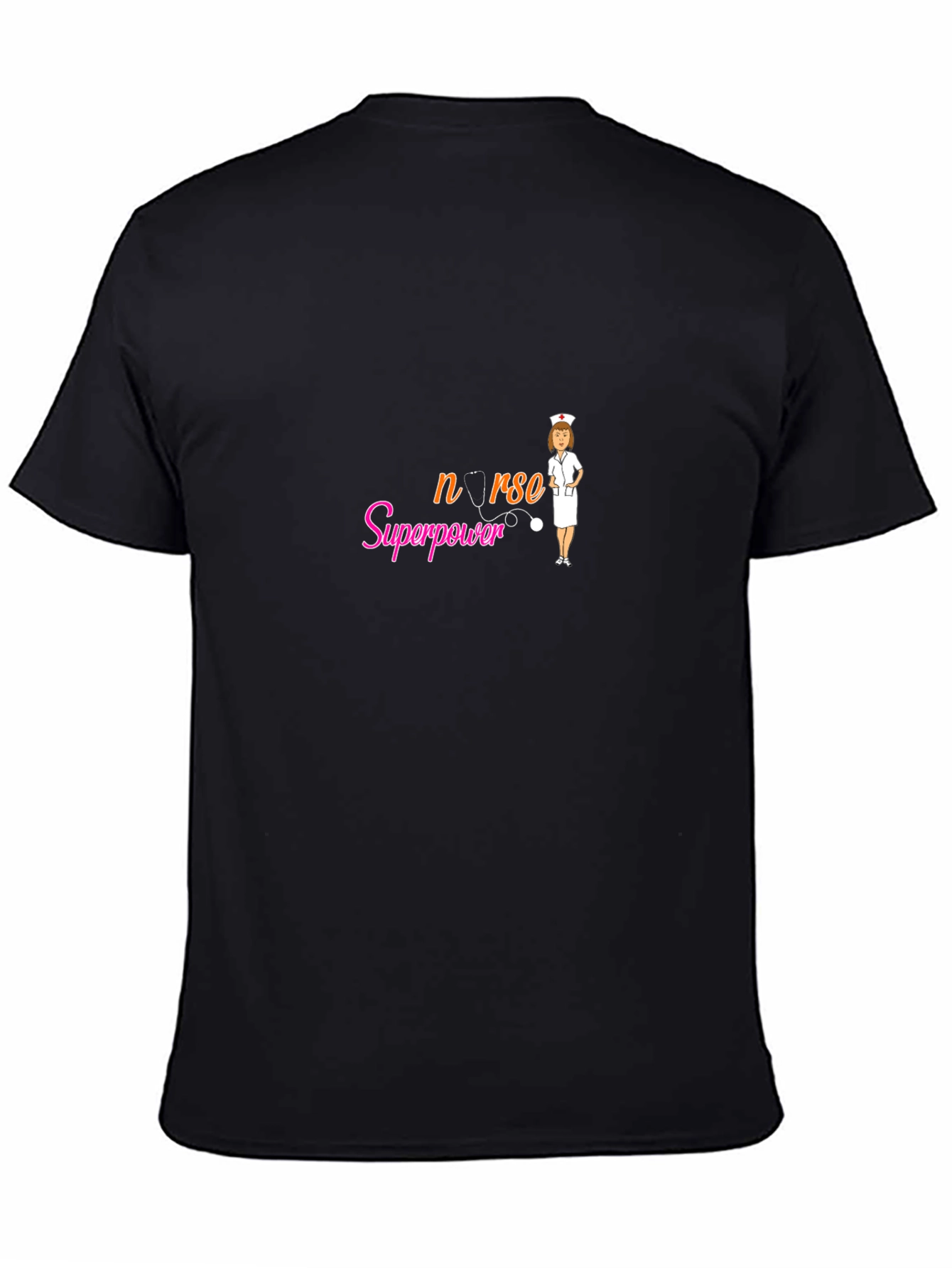 Nurse Superpower Black T-Shirt