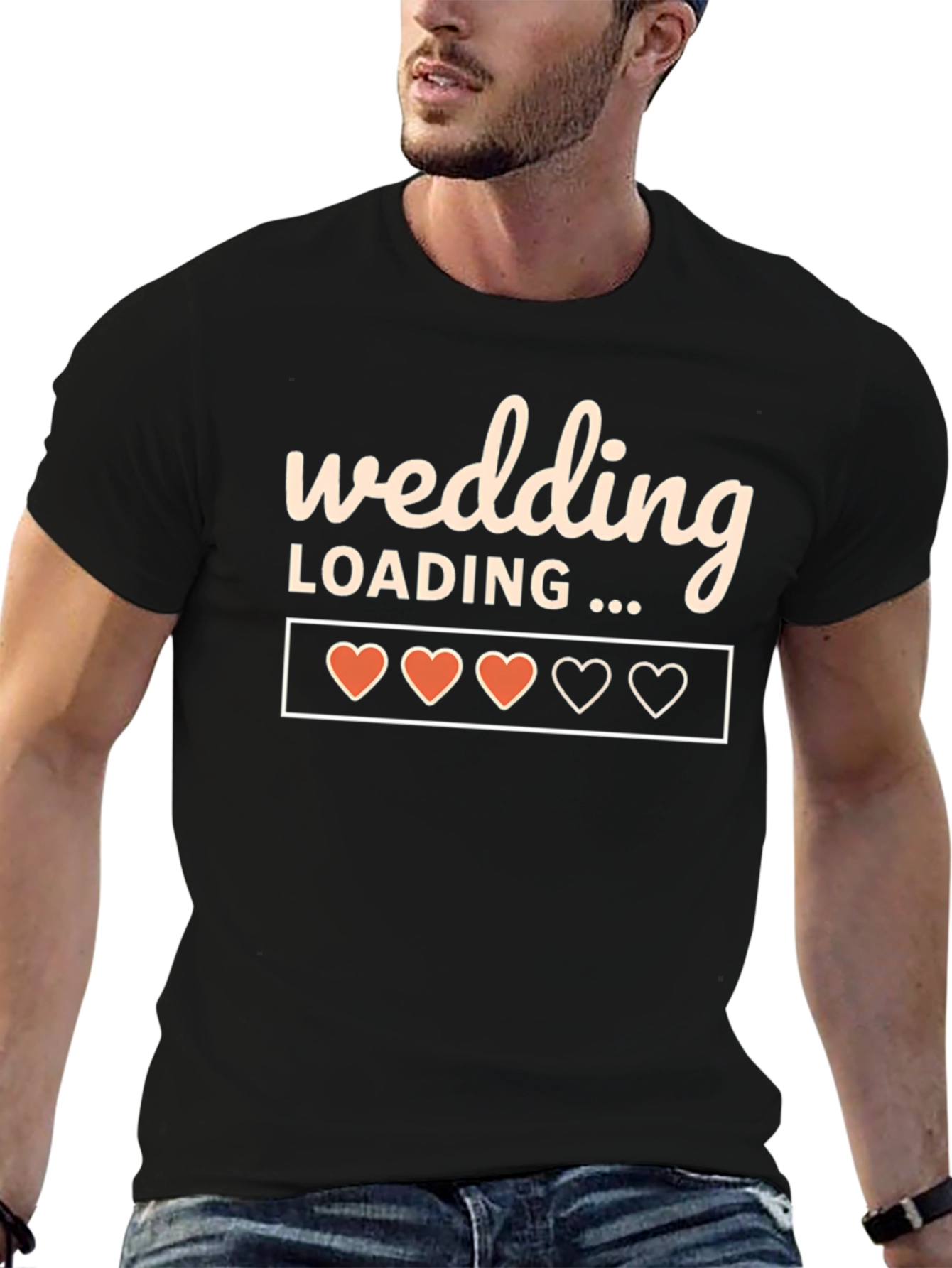 Wedding Loading T-Shirt Groom Bachelorette Party Tee