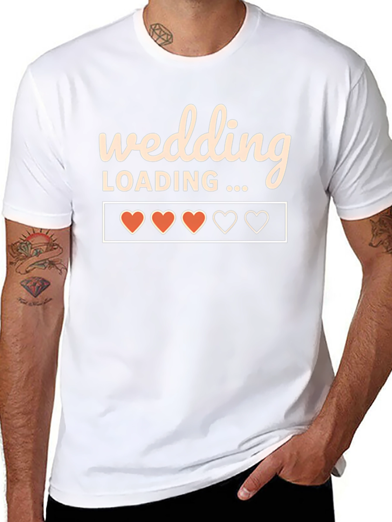 Wedding Loading T-Shirt Groom Bachelorette Party Tee