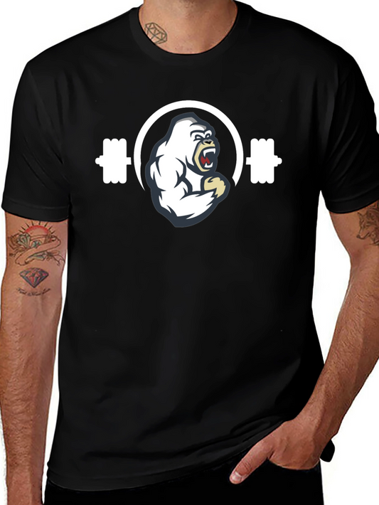 Gorilla Gym T-Shirt - Black Fitness Tee