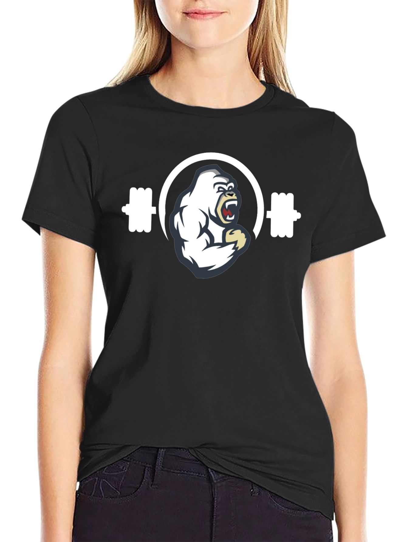 Gorilla Gym T-Shirt - Black Fitness Tee