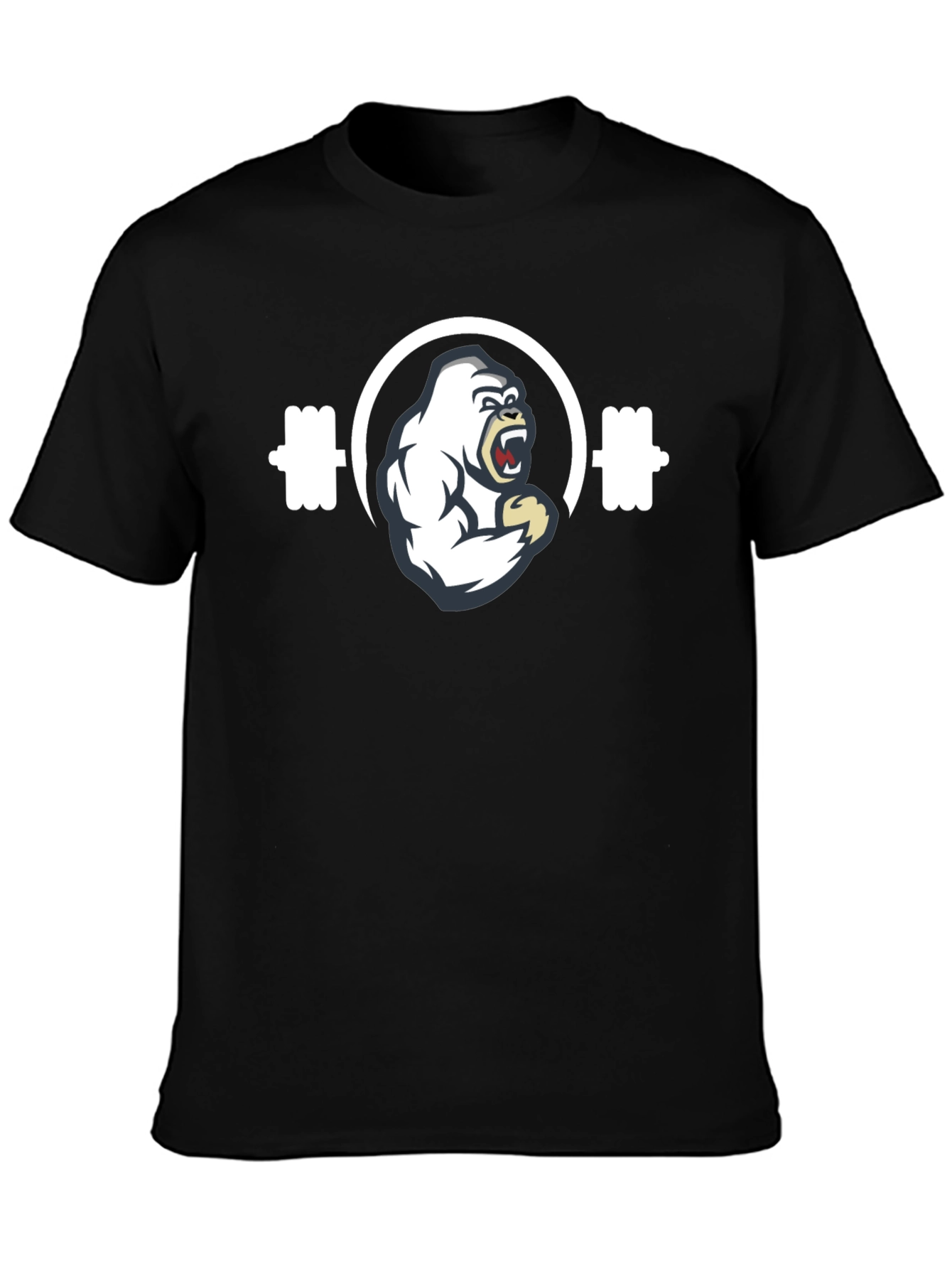 Gorilla Gym T-Shirt - Black Fitness Tee