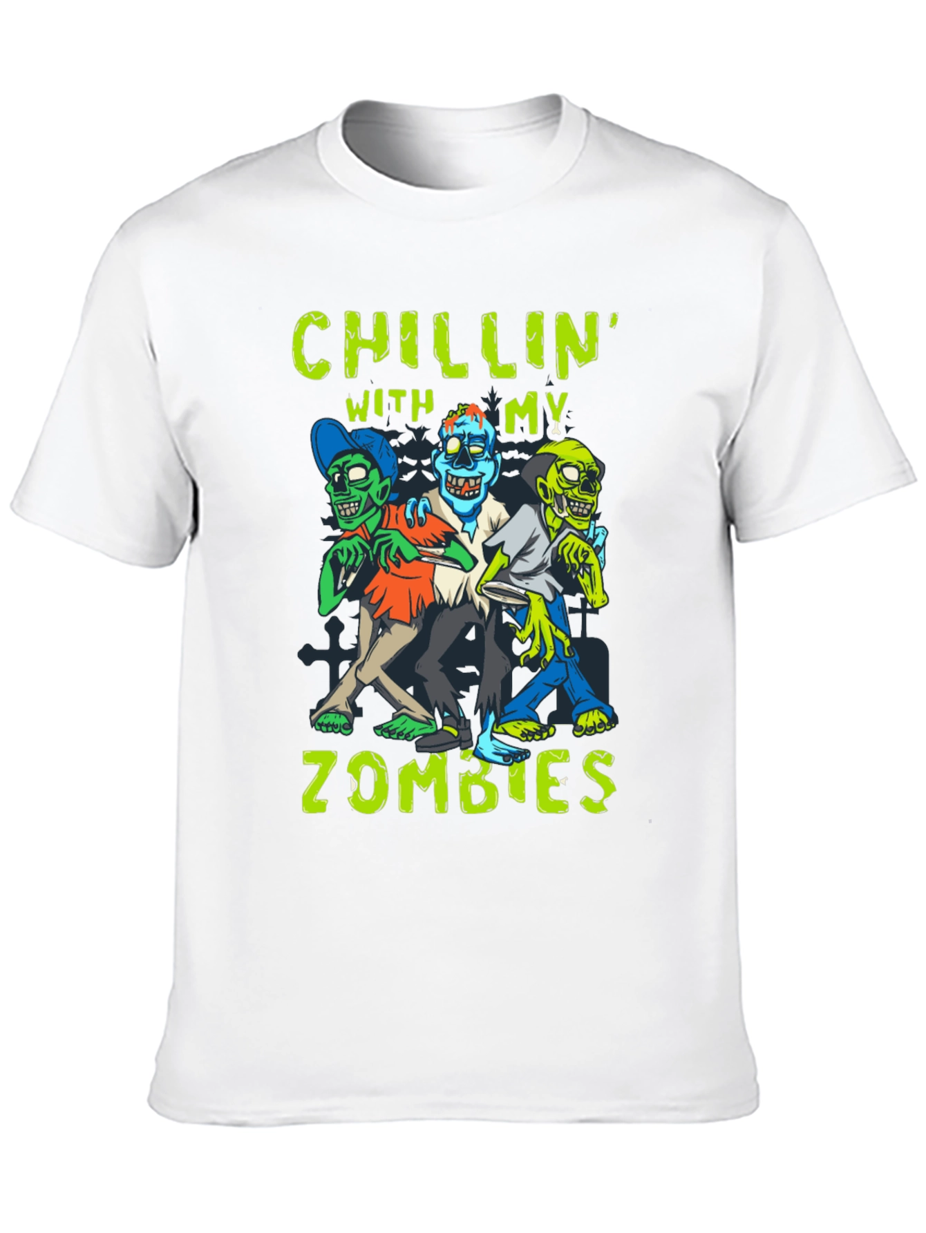 Chillin With My Zombies Graphic T-Shirt