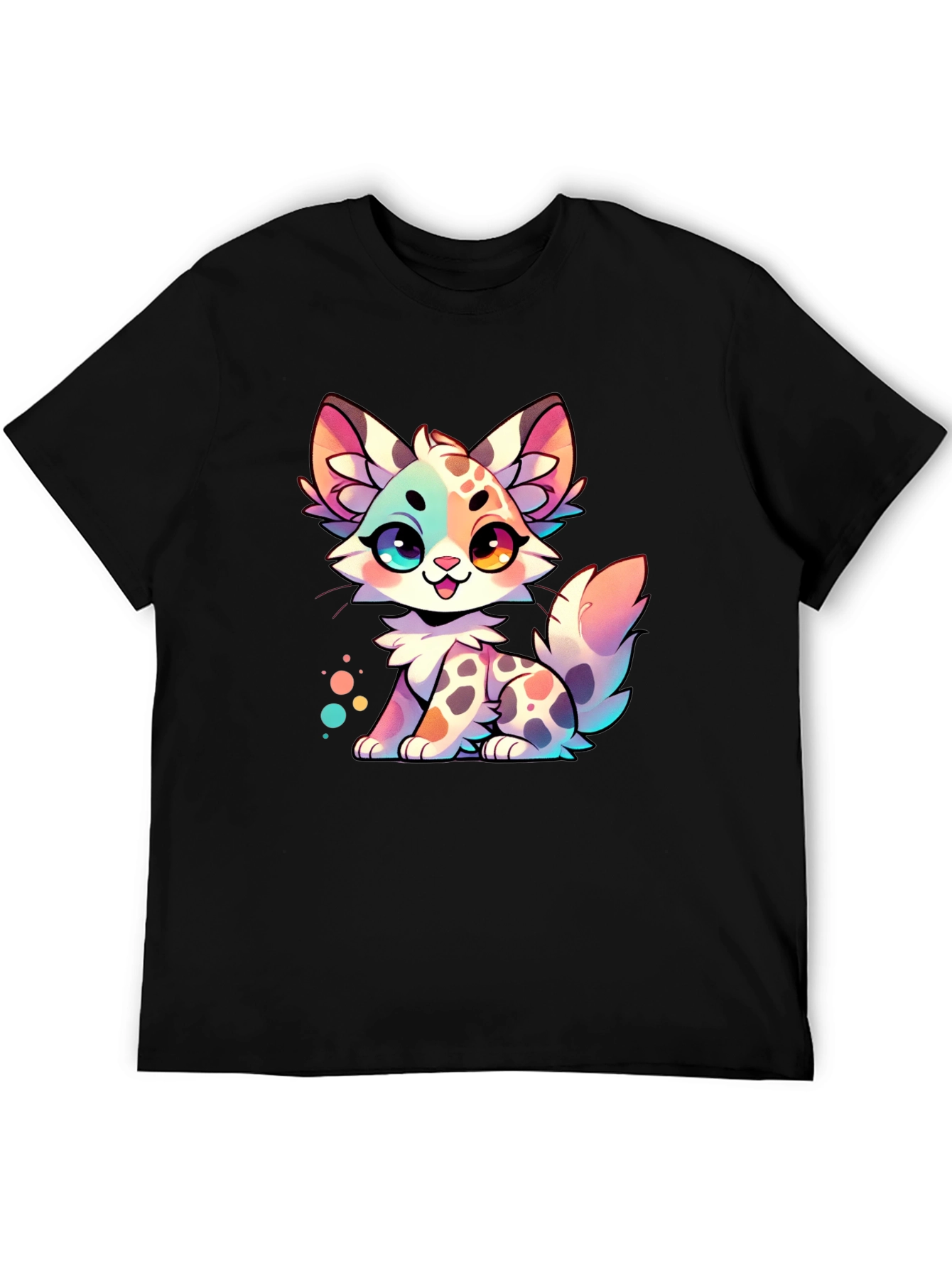 Cute Cartoon Kitten Graphic Tee