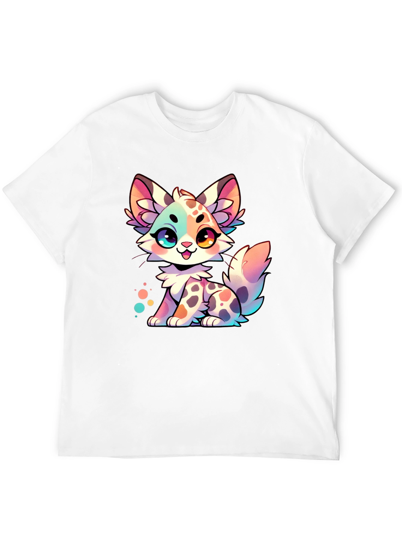 Cute Cartoon Kitten Graphic Tee