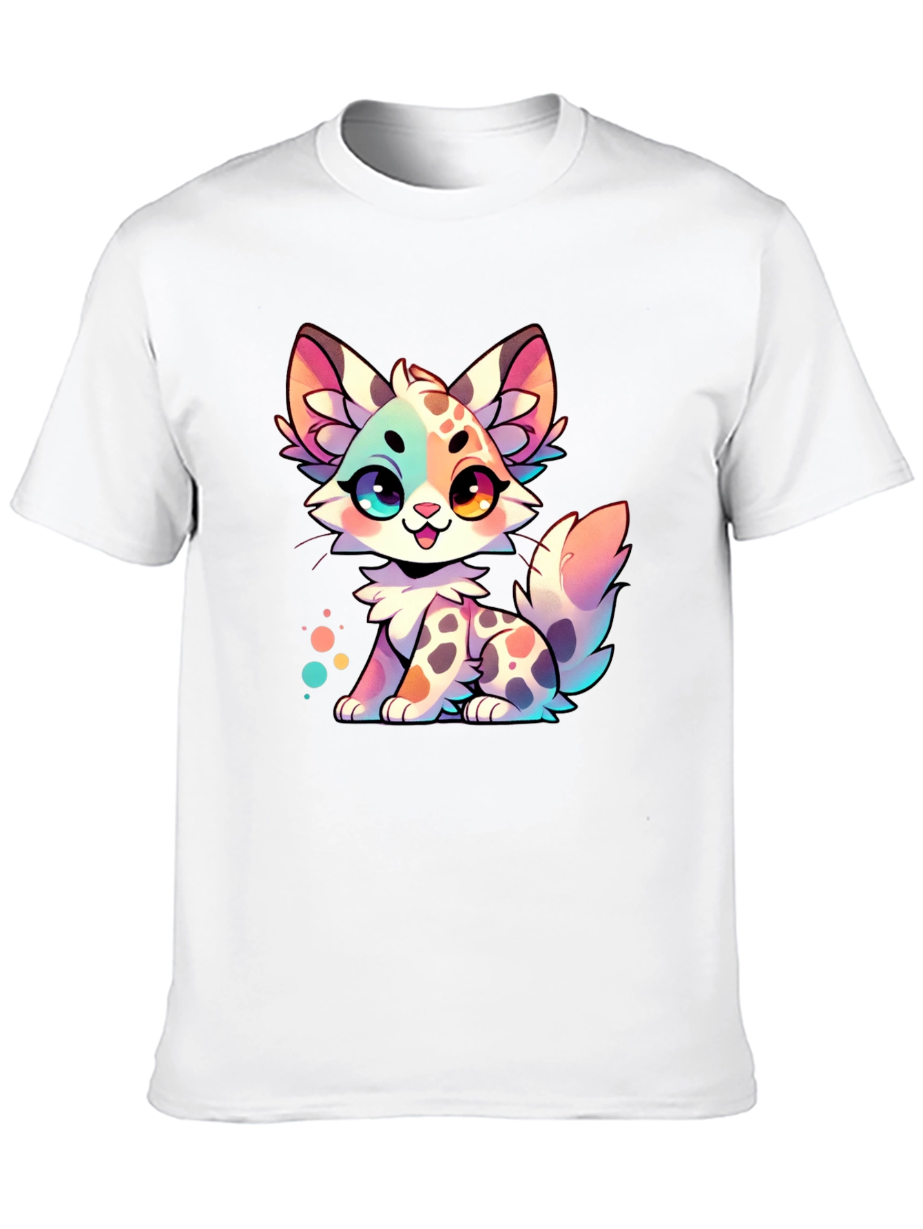 Cute Cartoon Kitten Graphic Tee