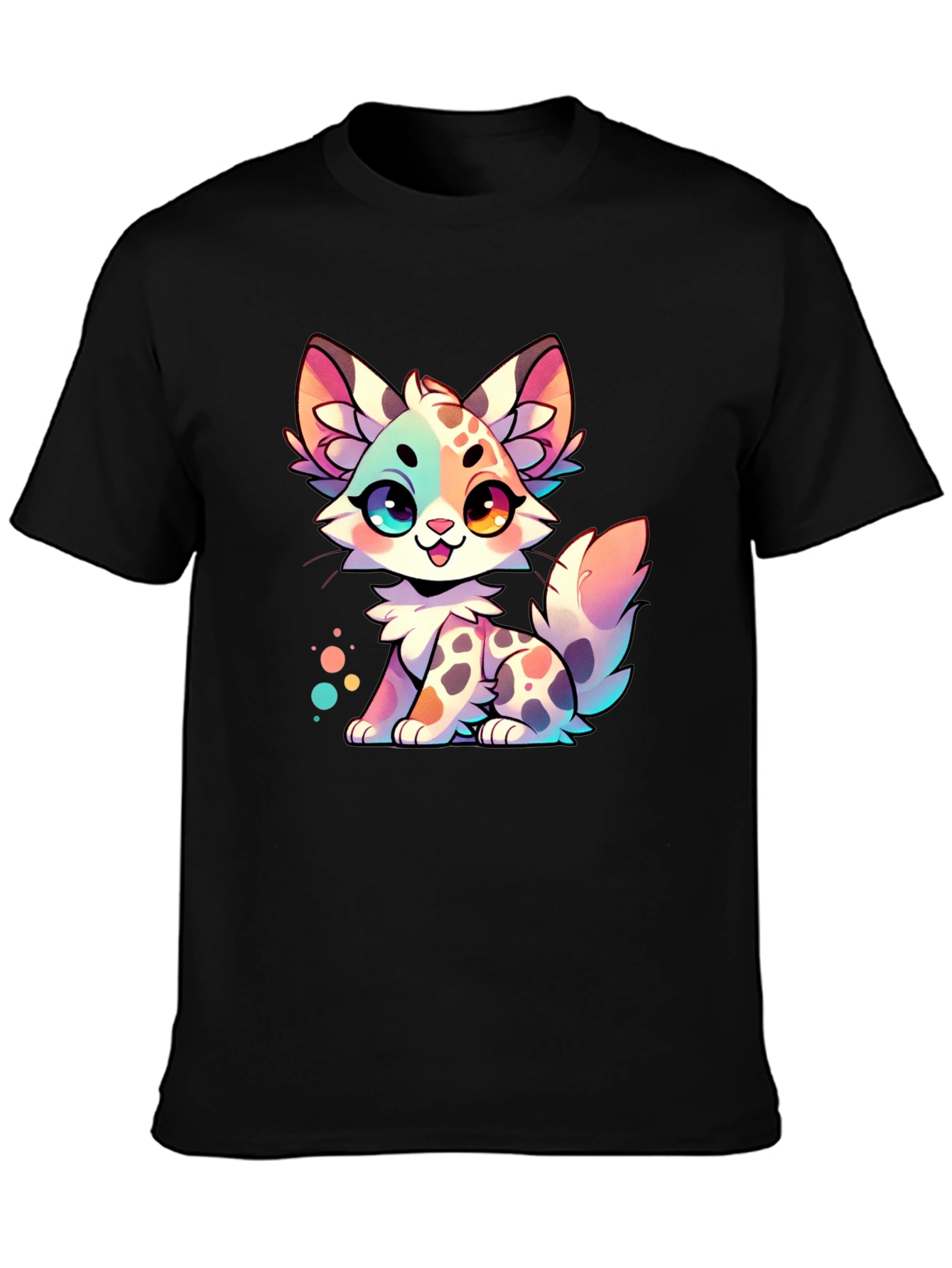 Cute Cartoon Kitten Graphic Tee