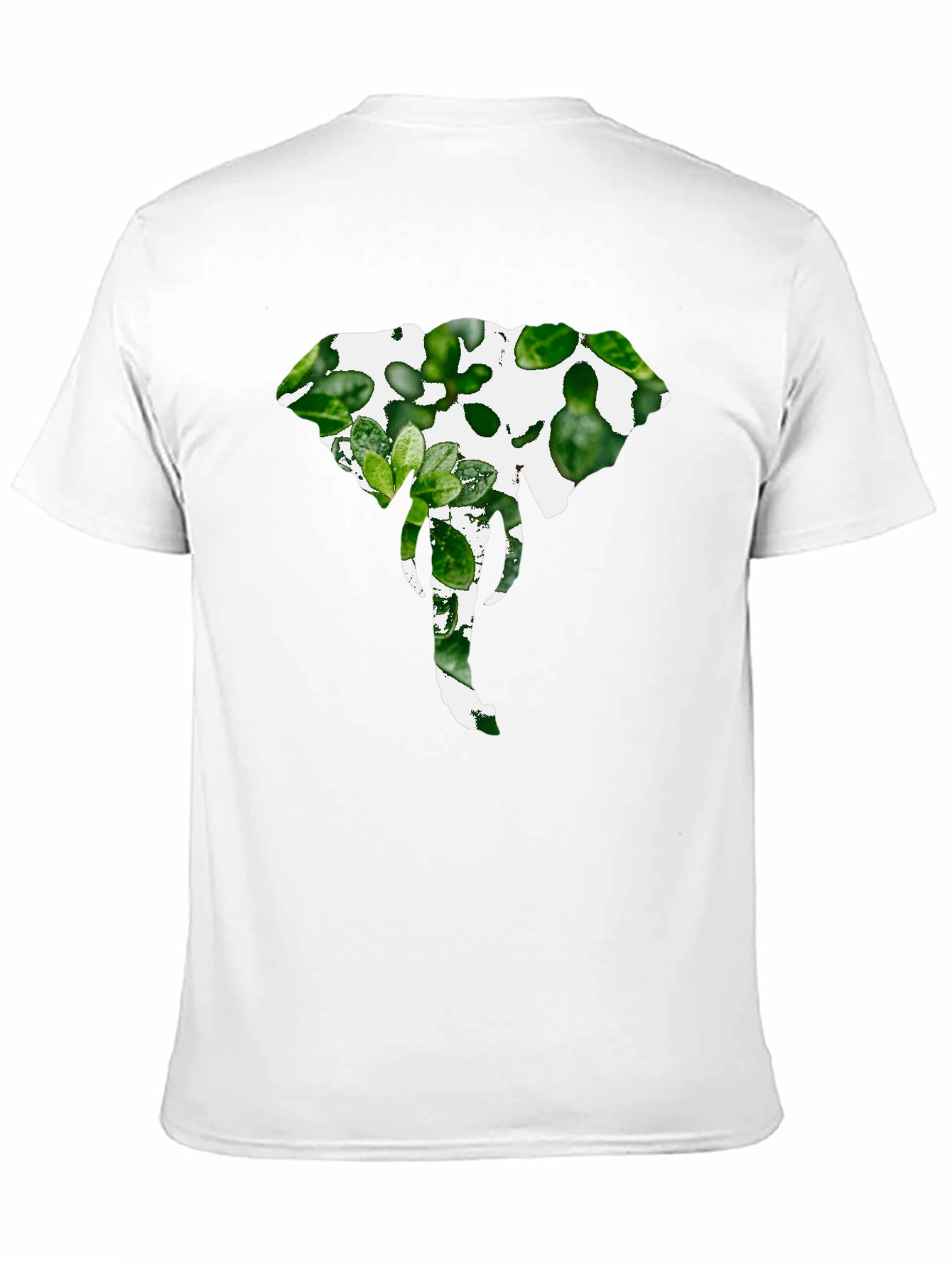 Elephant Plant Graphic Tee - Stylish Black Shirt