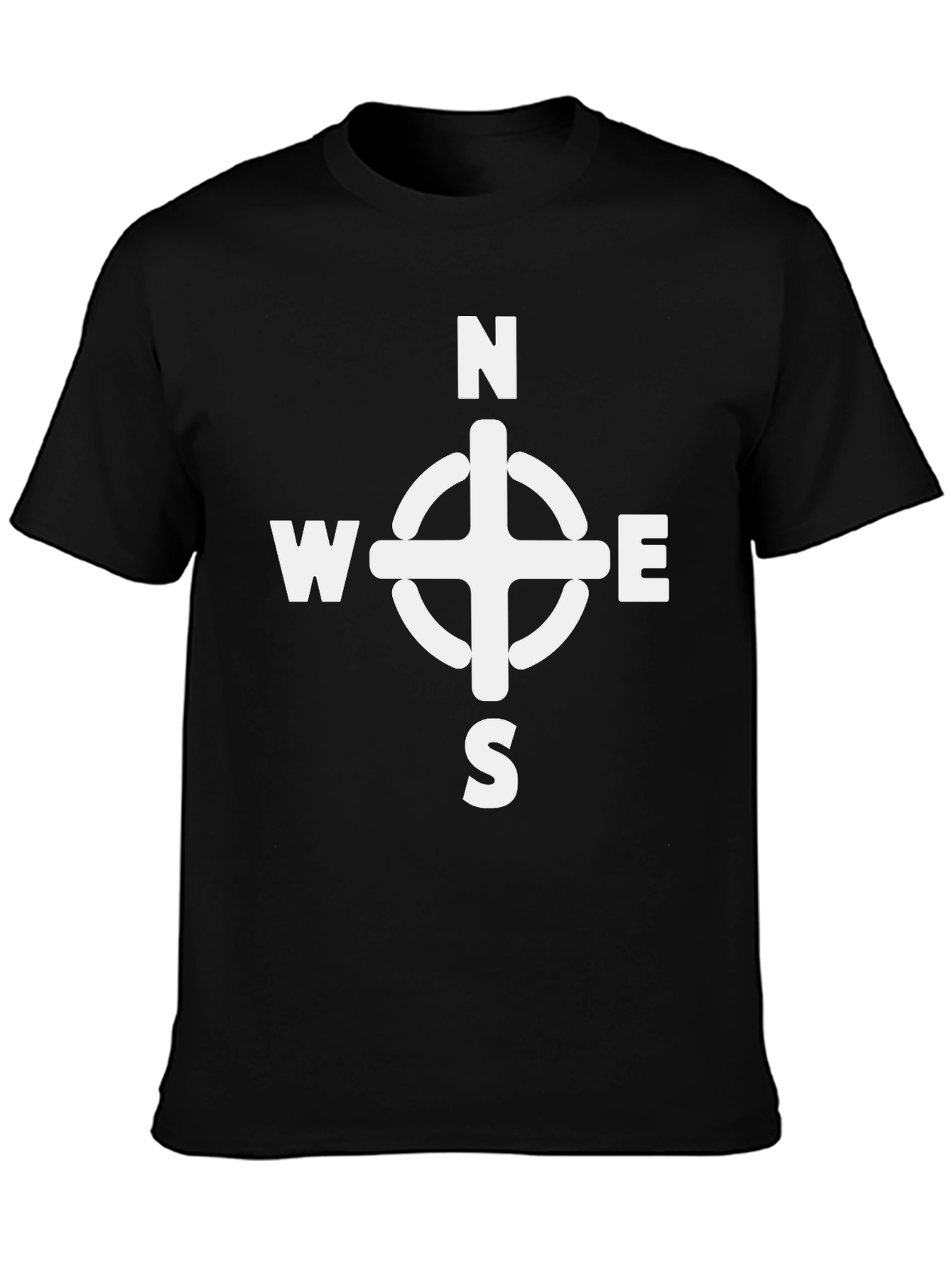 Compass Rose Graphic Tee - Stylish Direction
