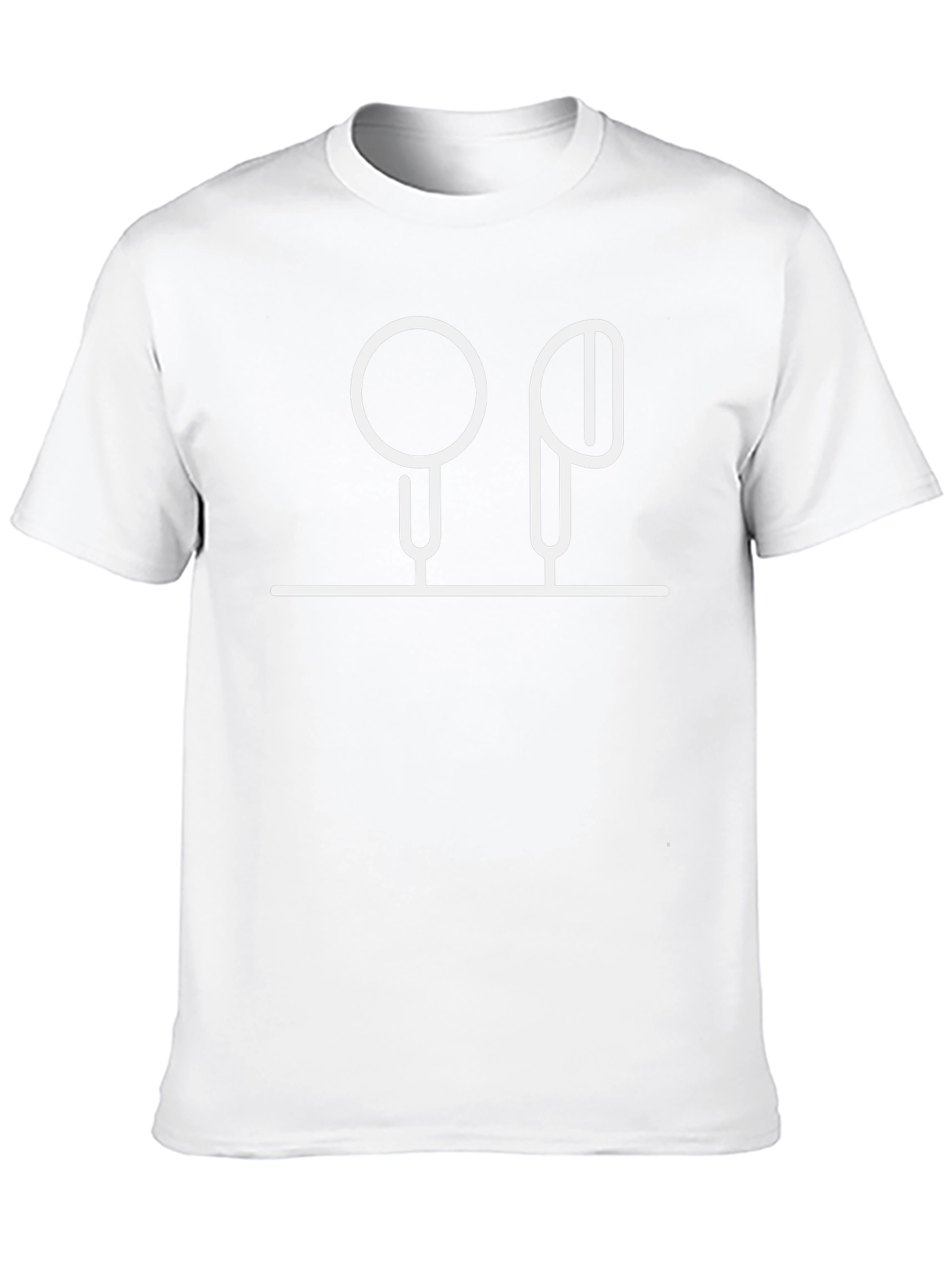 Minimalist Earbud Graphic Tee - Black