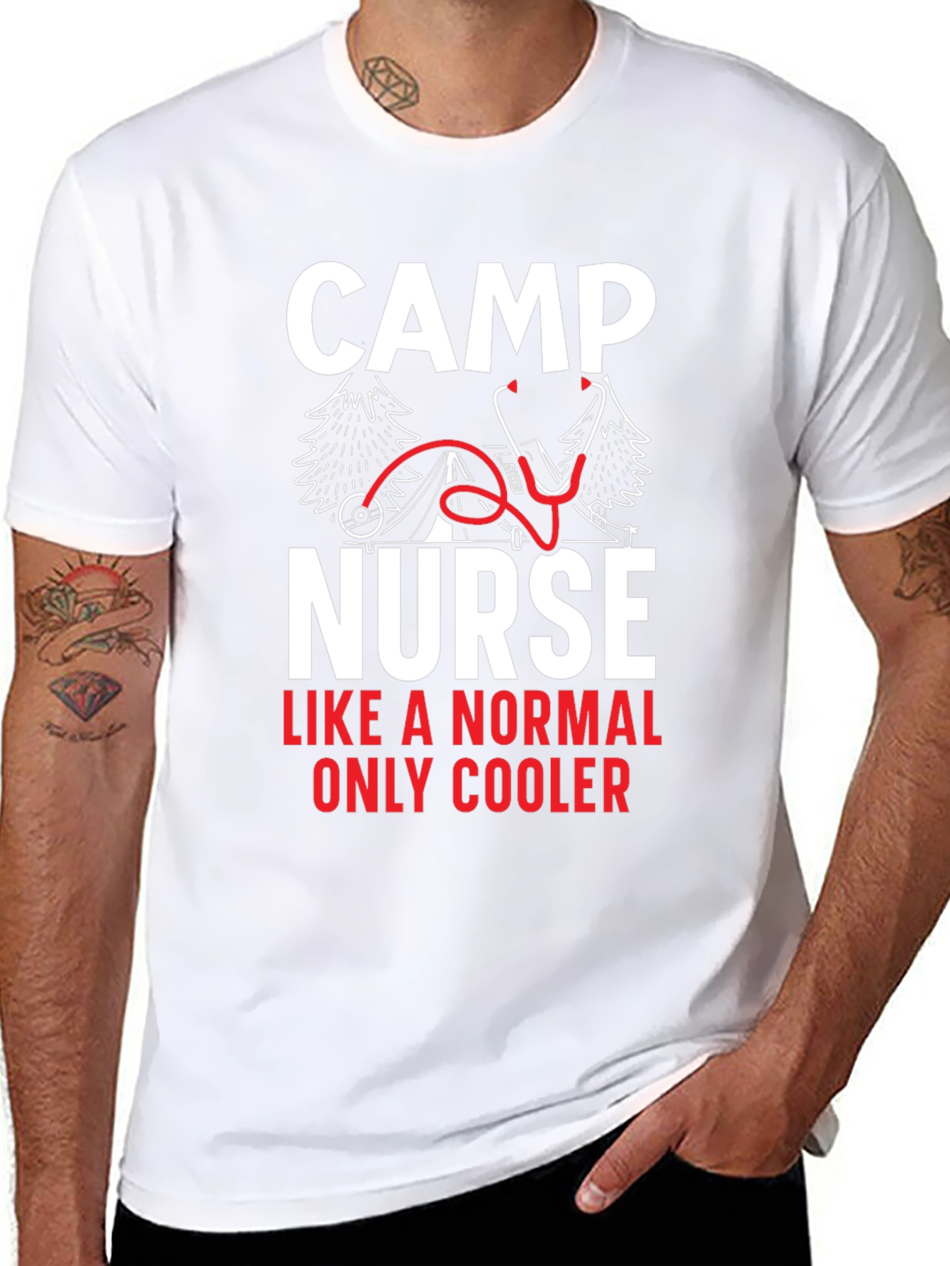 Camp Nurse Graphic T-Shirt for Medical Professionals