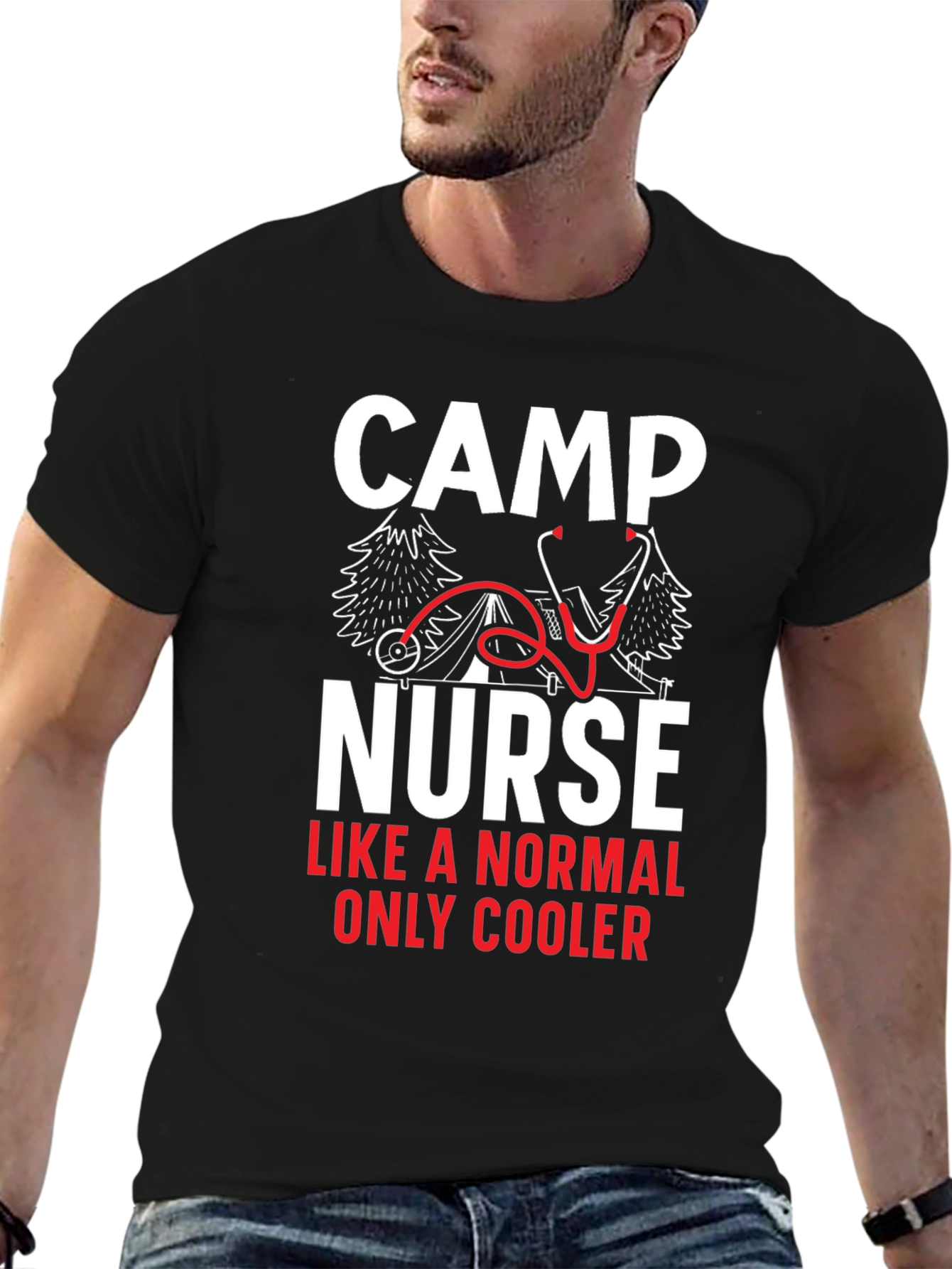 Camp Nurse Graphic T-Shirt for Medical Professionals