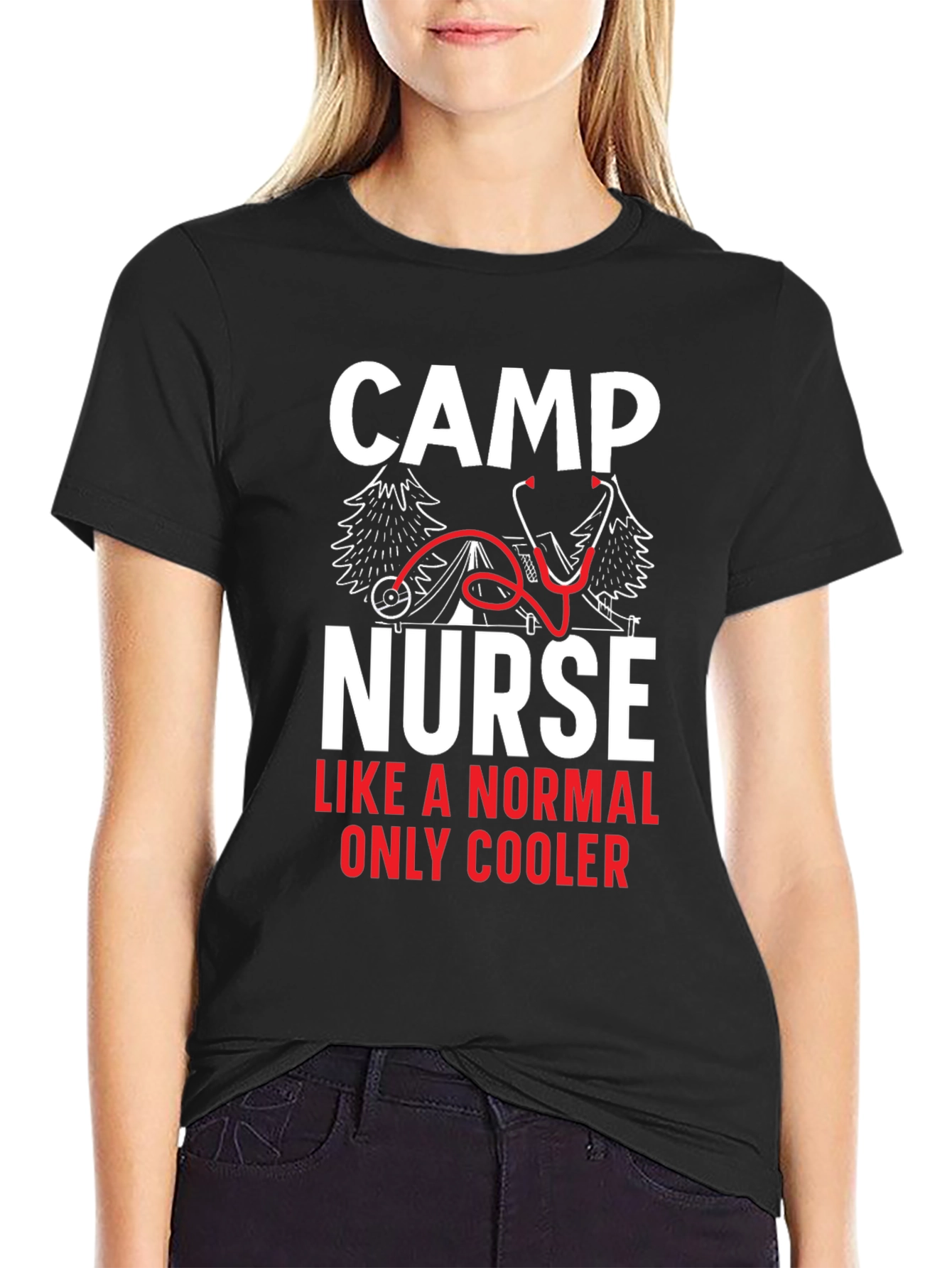 Camp Nurse Graphic T-Shirt for Medical Professionals