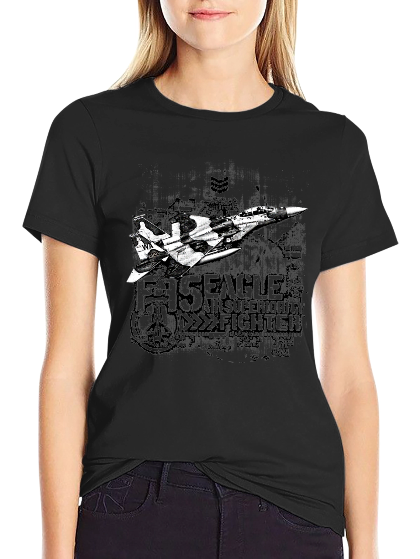 F-15 Eagle Fighter Jet Graphic T-Shirt