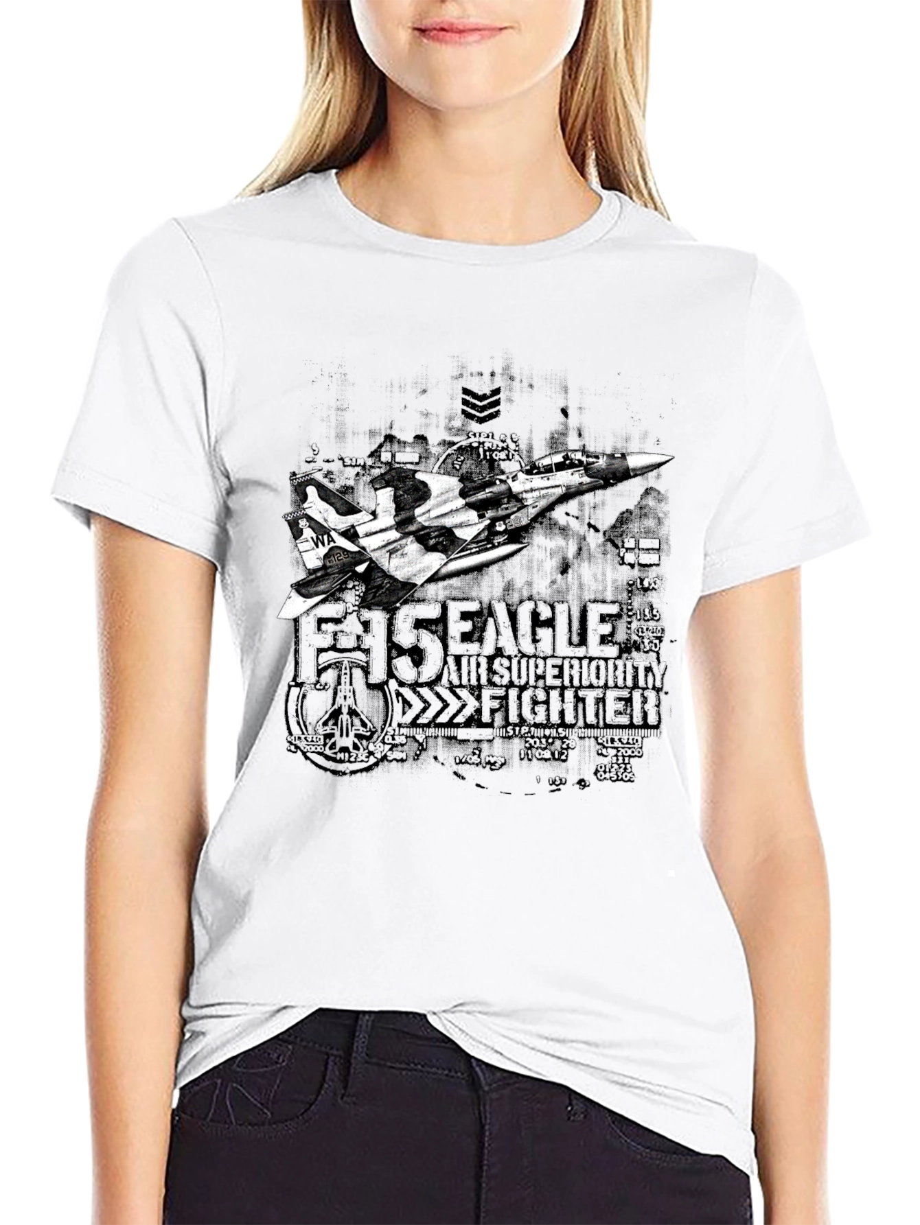 F-15 Eagle Fighter Jet Graphic T-Shirt