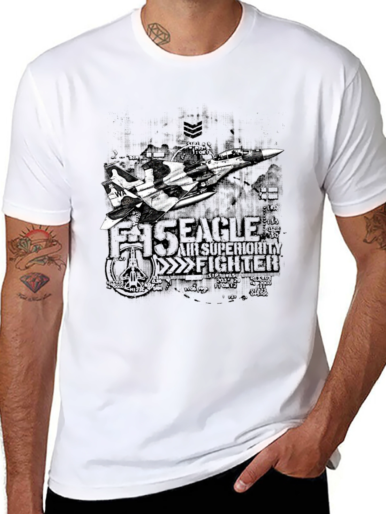 F-15 Eagle Fighter Jet Graphic T-Shirt